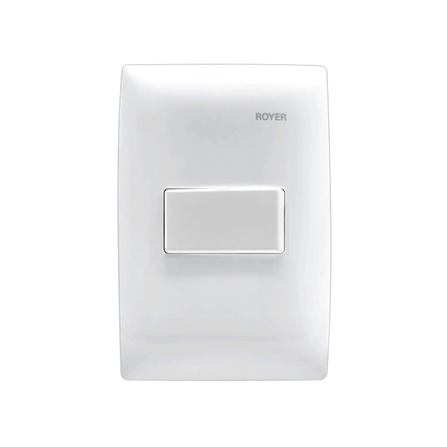 Placa con 1 Apagador Sencillo Blanco Royer 100