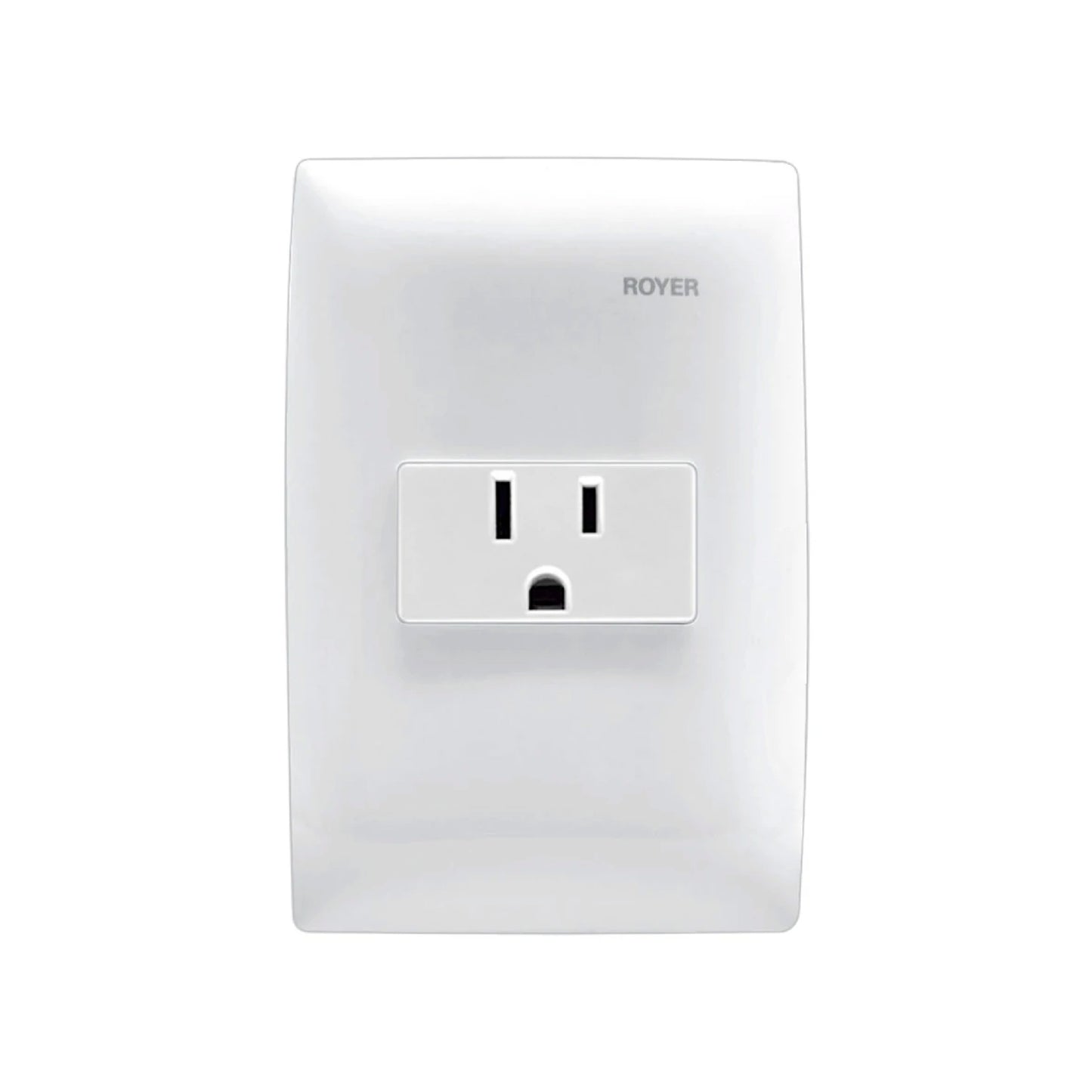 Placa con 1 Contacto Blanco Royer 100