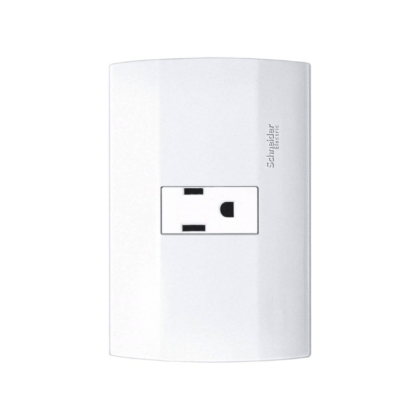 Placa con 1 Contacto 2P+T Blanco Marisio Schneider Electric