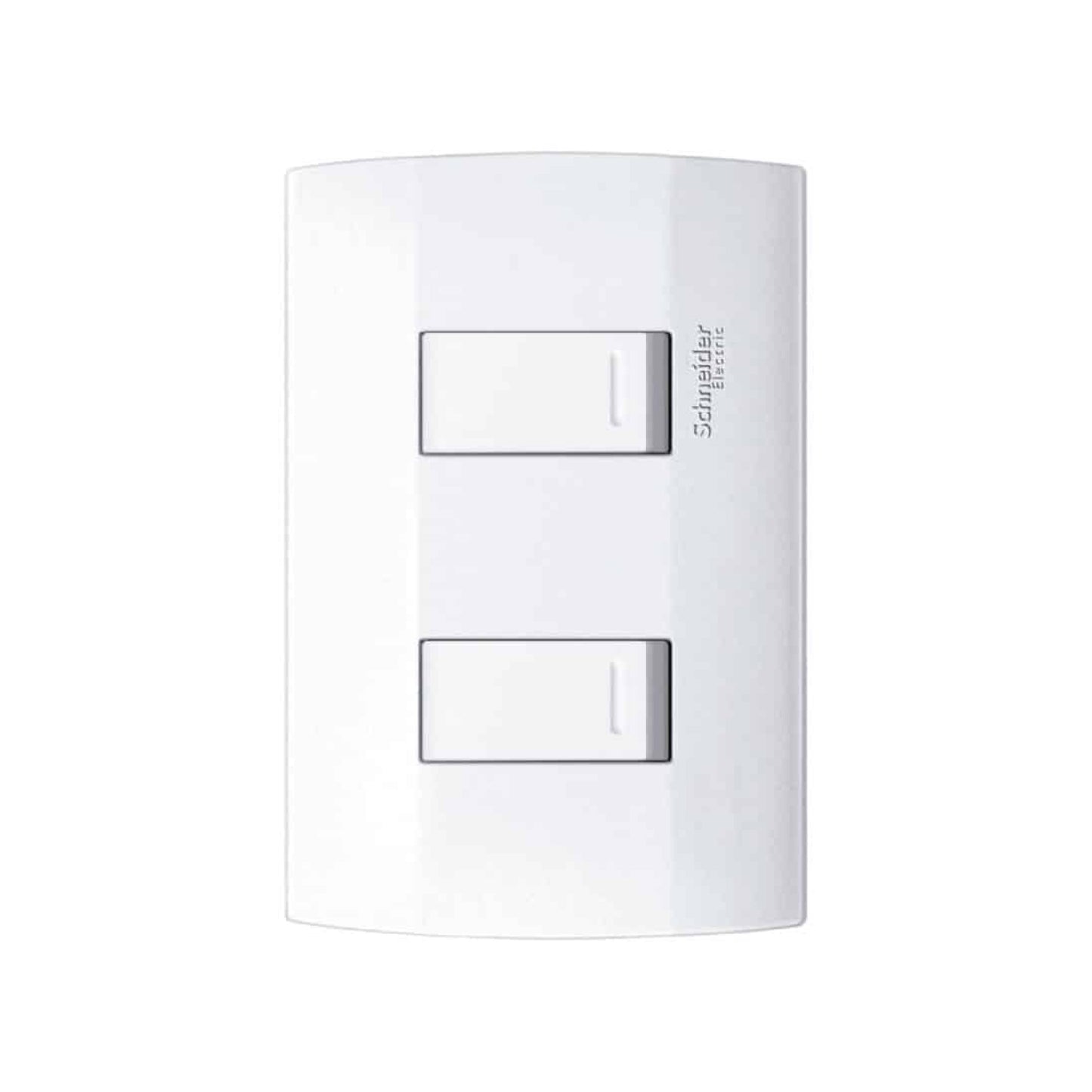 Placa con 2 Apagadores Sencillos Blanco Marisio Schneider Electric