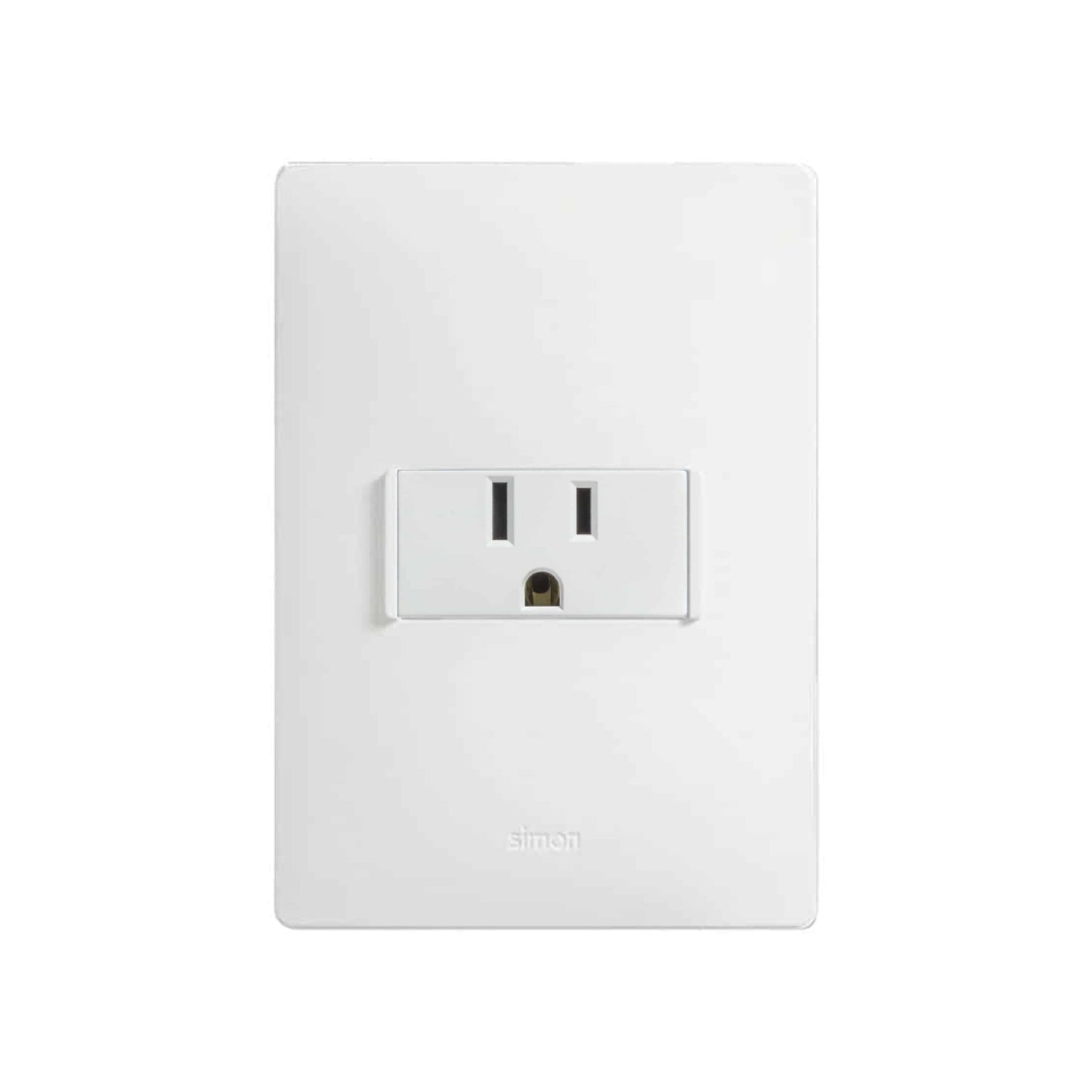 Placa con 1 Contacto 2P+T Blanco Simon 26