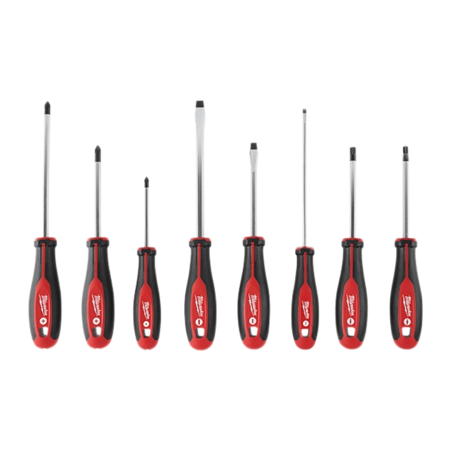 Kit de 8 Destornilladores con ECX Milwaukee