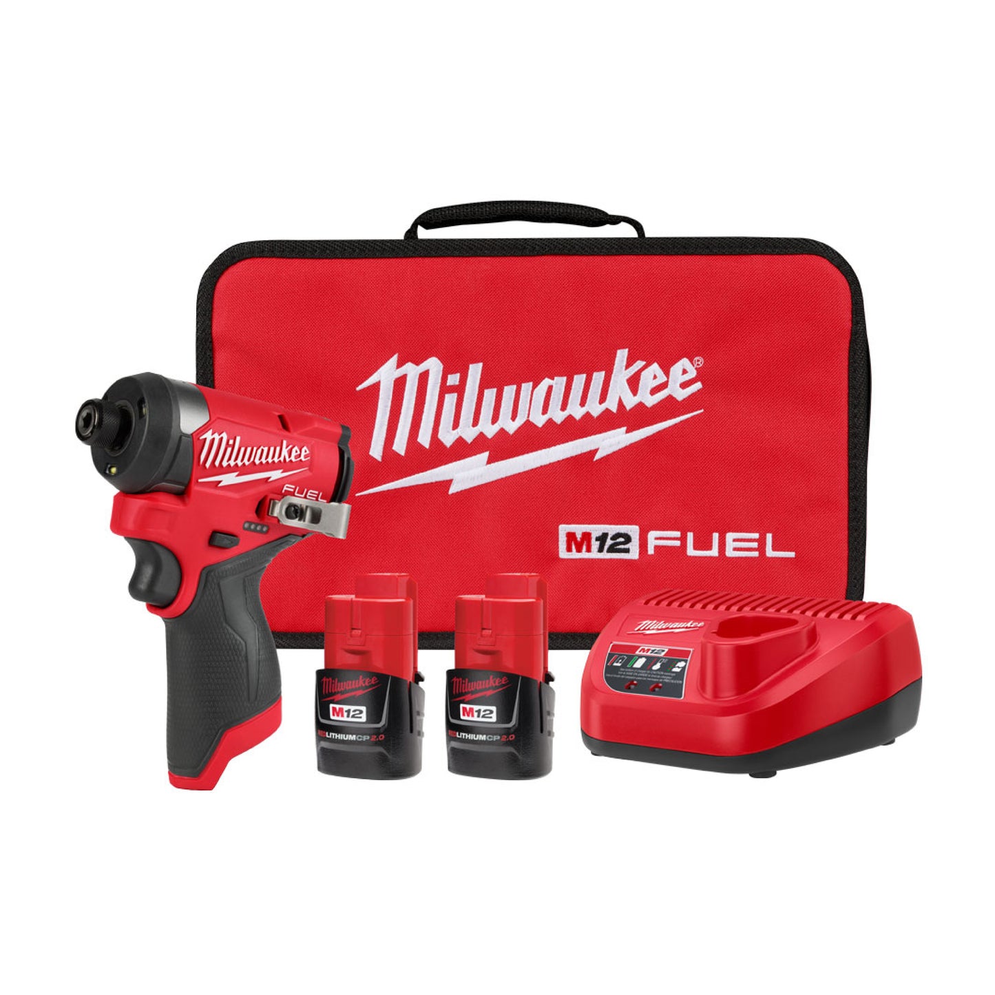Kit de Destornillador de Impacto Hexagonal M12 FUEL™ de 1/4" Milwaukee