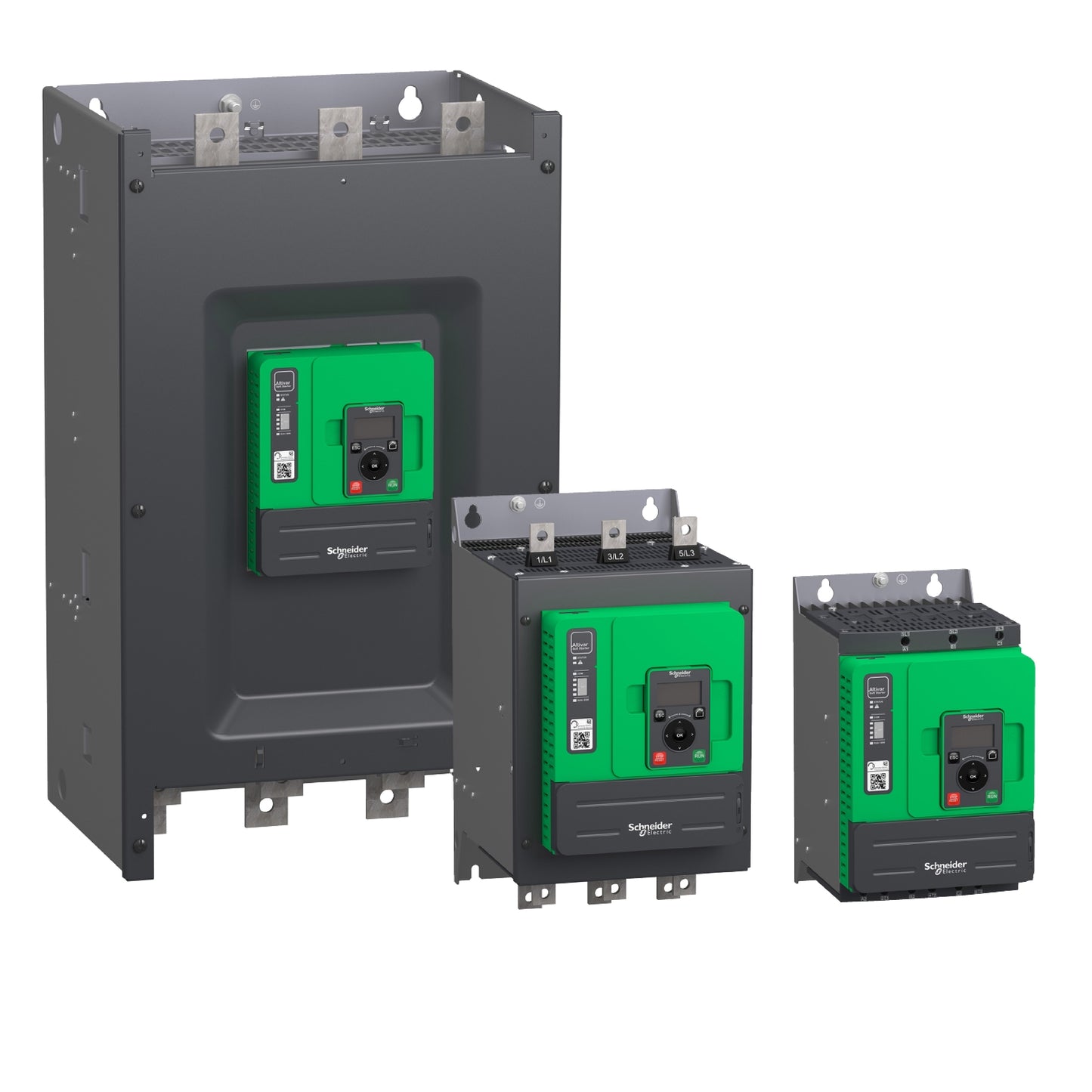 Arrancador Suave Altistart, Altistart 480,32 A, 208 A 690 V CA, Suministro de Control de 110 A 230 V CA Schneider Electric ATS480D32Y