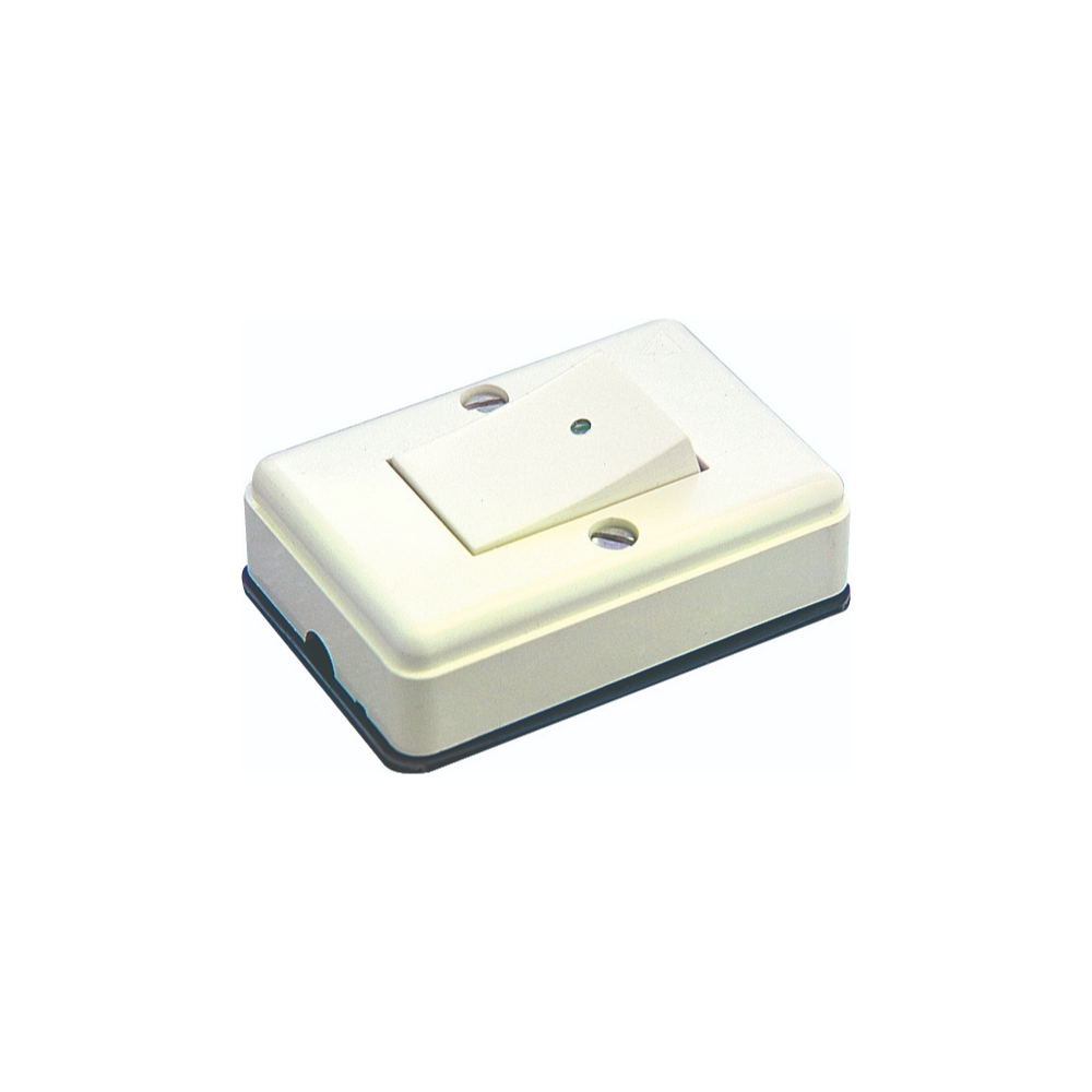 Apagador sencillo de sobreponer Marfil 10A 127V Royer