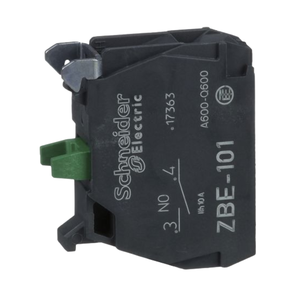 Bloque de Contacto Harmony Tipo 1 NA para Botones de 22 mm Montaje Frontal Schneider Electric ZBE101