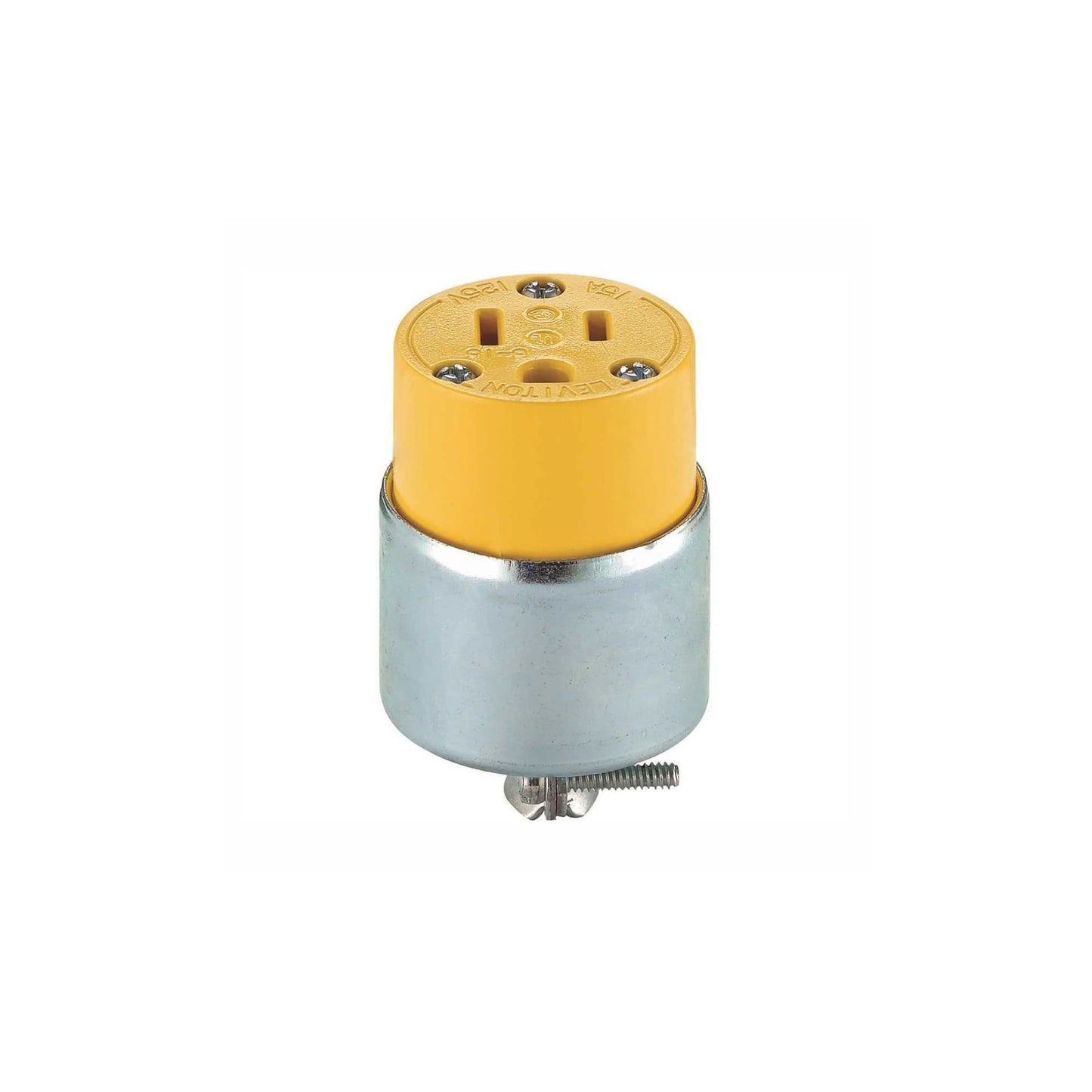 Conector Blindado Grado Comercial 15A 125V 2P 3H NEMA 5-15R Leviton