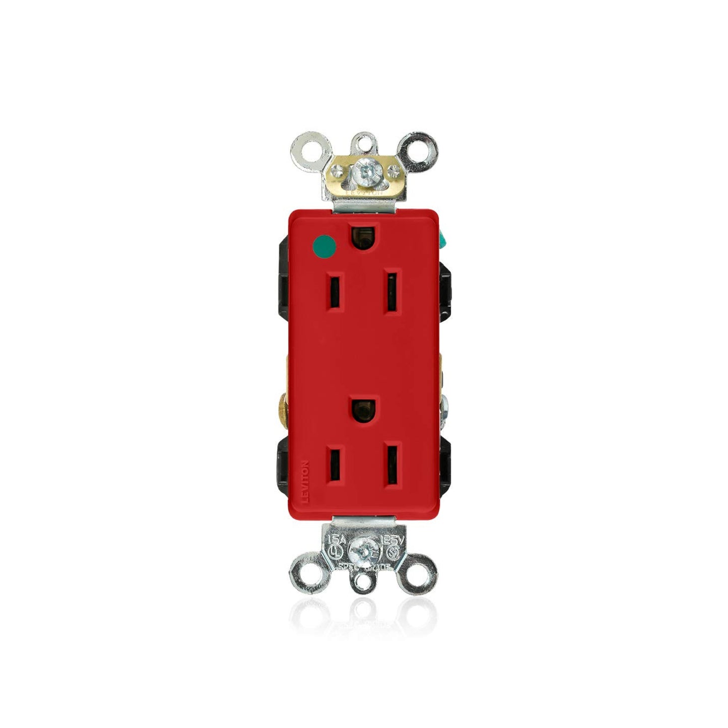 Contacto Dúplex Grado Hospital Rojo Leviton