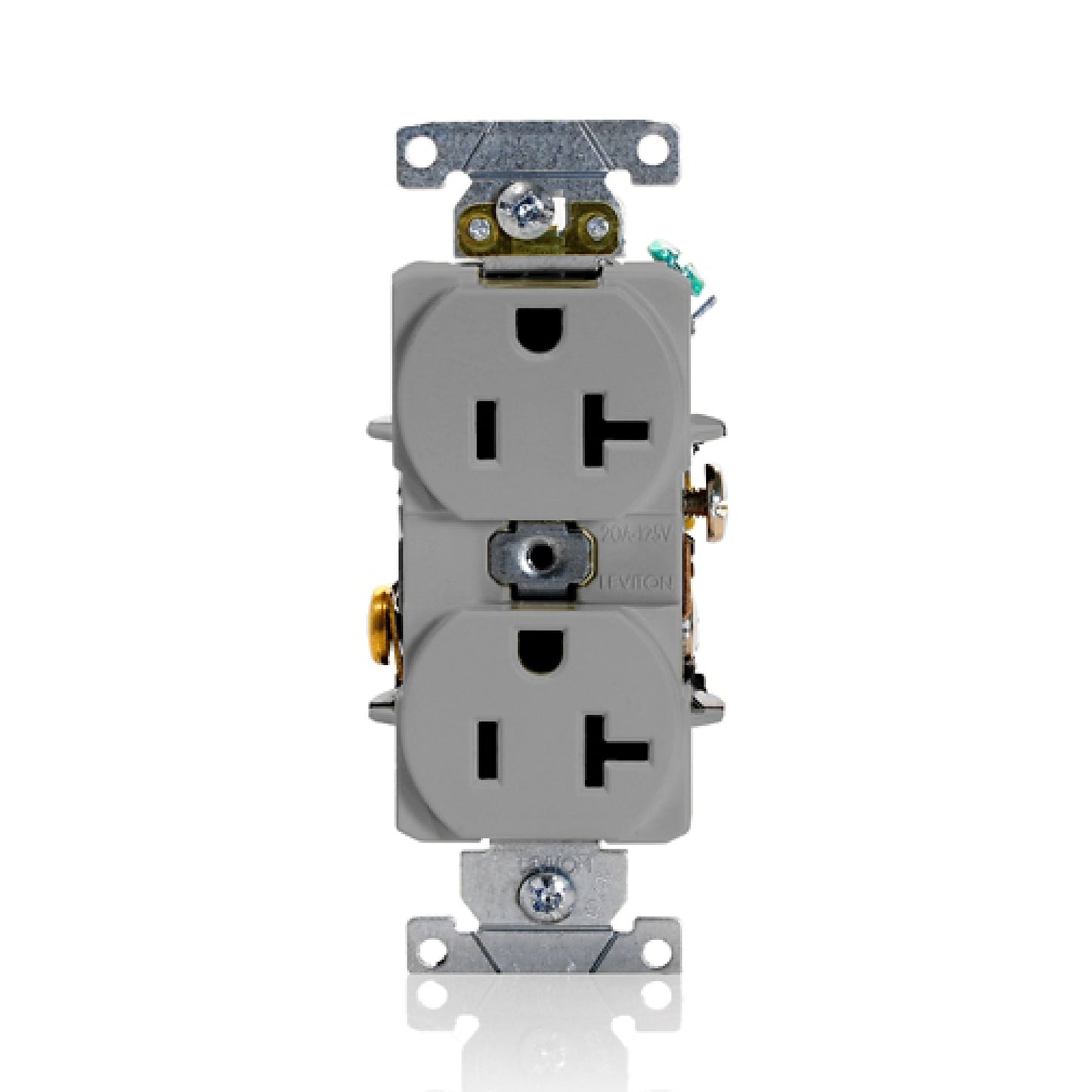Contacto Dúplex Aterrizado 20A 125V Gris Leviton