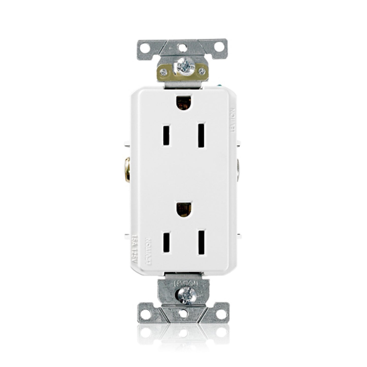 Contacto Dúplex Polarizado 2P 3H 15A 125V Blanco Leviton
