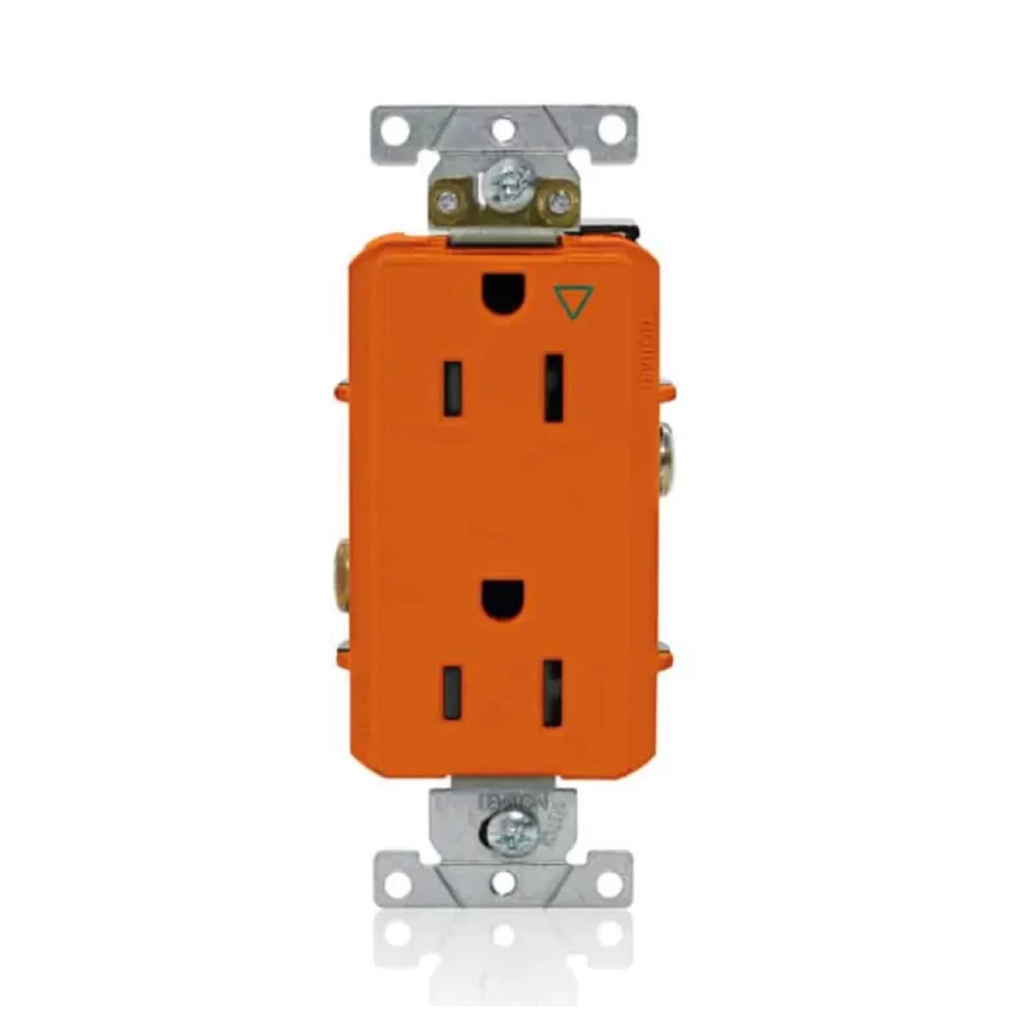 Contacto Dúplex Polarizado 3H 15A 125V Naranja Decora Leviton