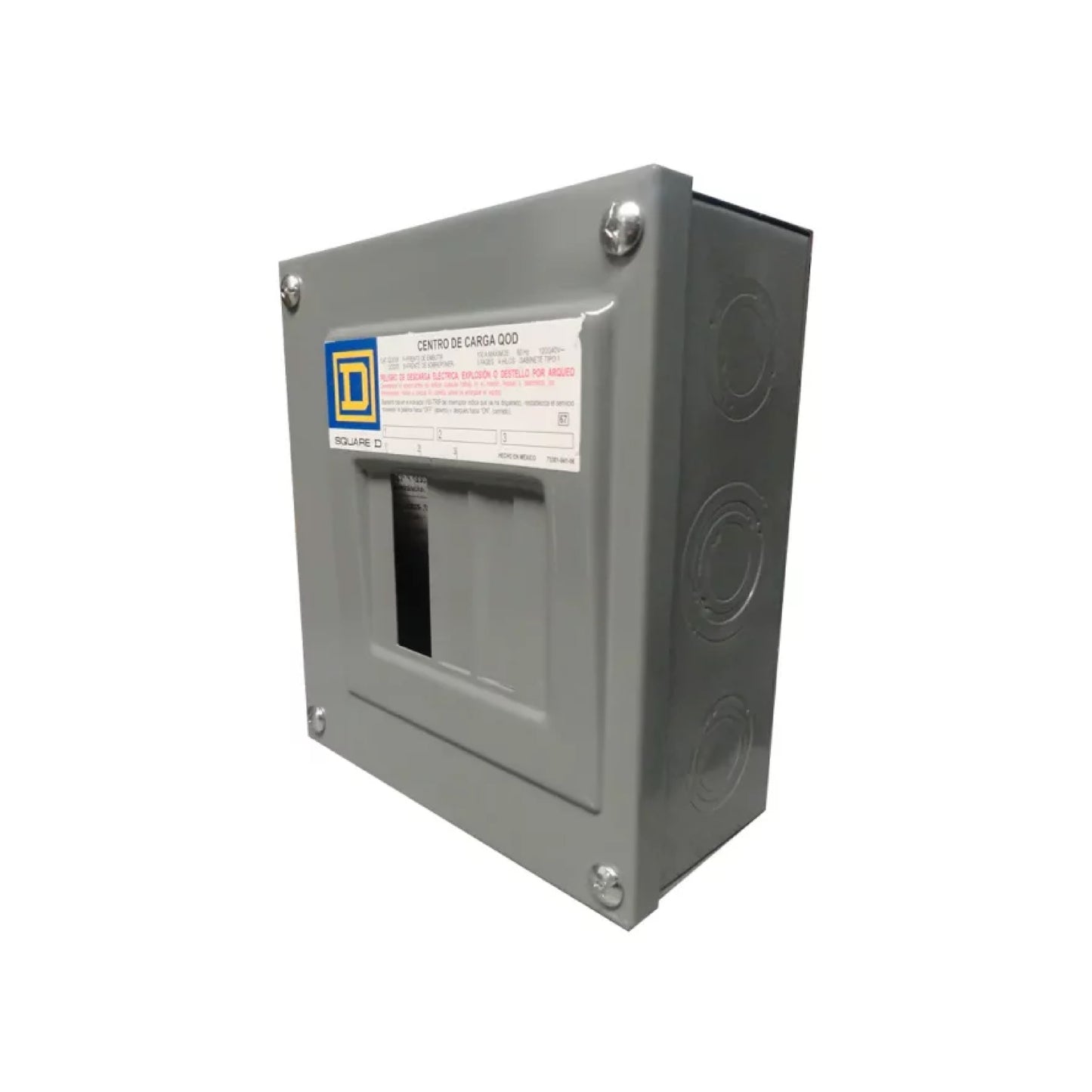Centro de Carga QO Square D 60A 2F 4P NEMA1 de Sobreponer Schneider Electric QOD4S