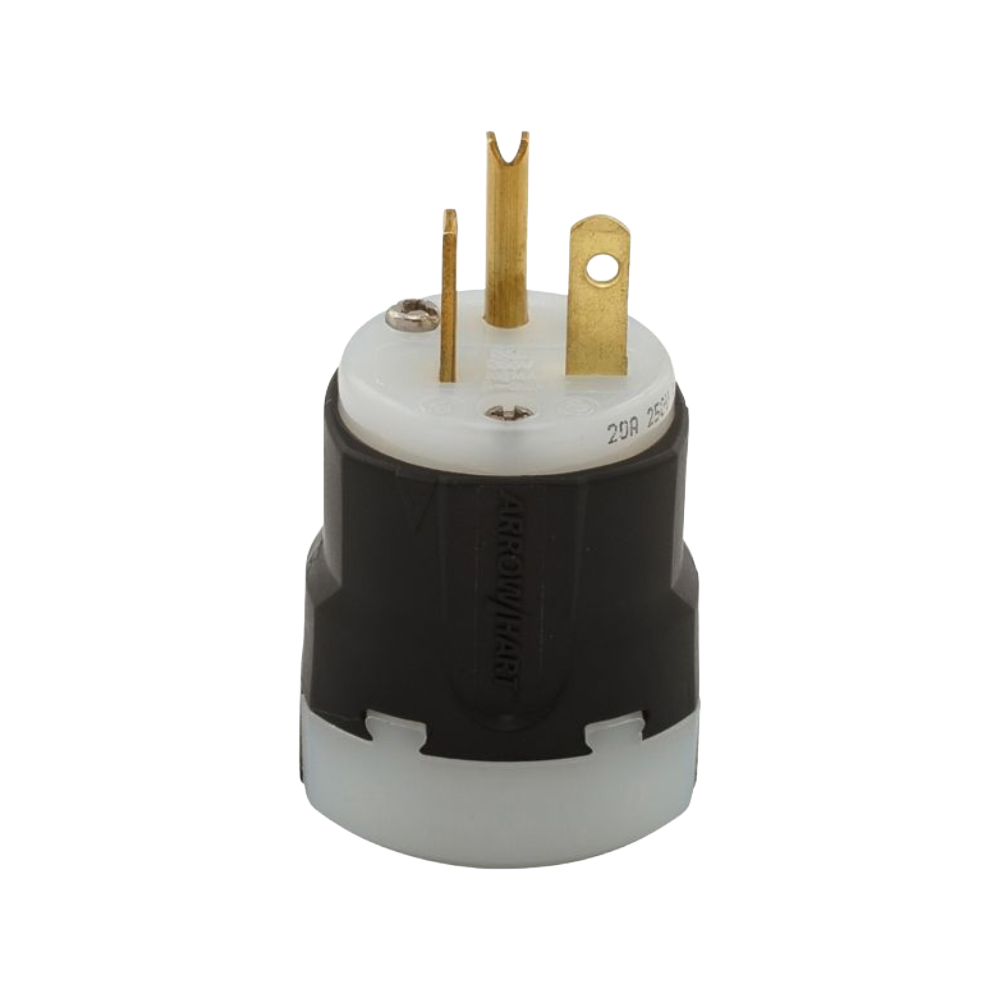 Clavija Entrada Recta 20A 250V 2P 3H Arrow Hart