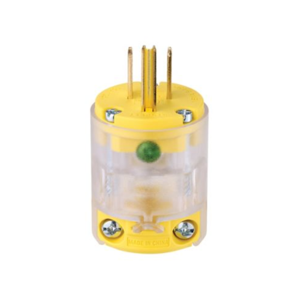 Clavija Entrada Recta Iluminada 15A 125V 2P Arrow Hart
