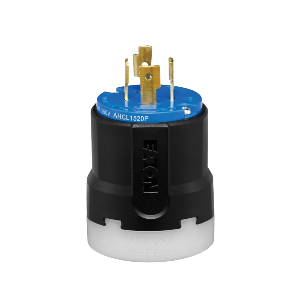 Clavija Media Vuelta Azul 3P4H 20A Arrow Hart
