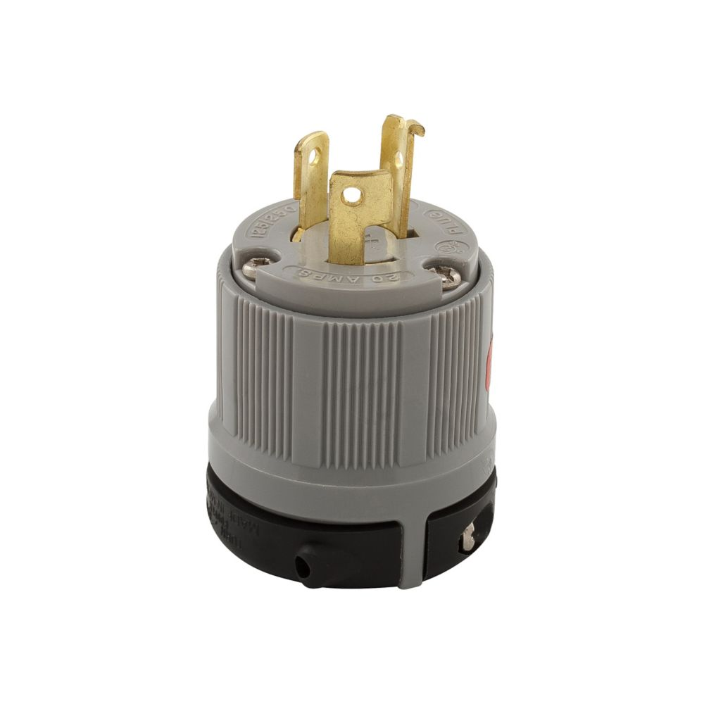 Clavija media vuelta 3P 20A Gris Arrow Hart Eaton