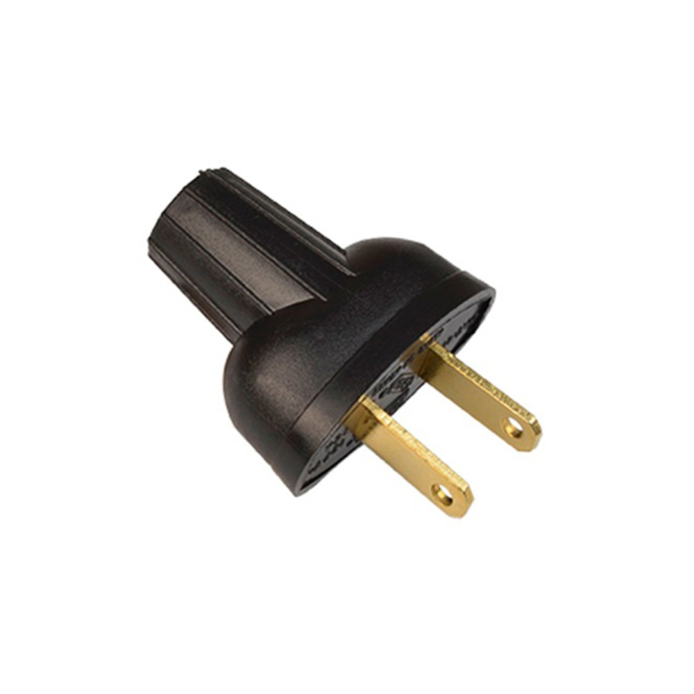 Clavija sencilla color Negro 15A 127V Royer