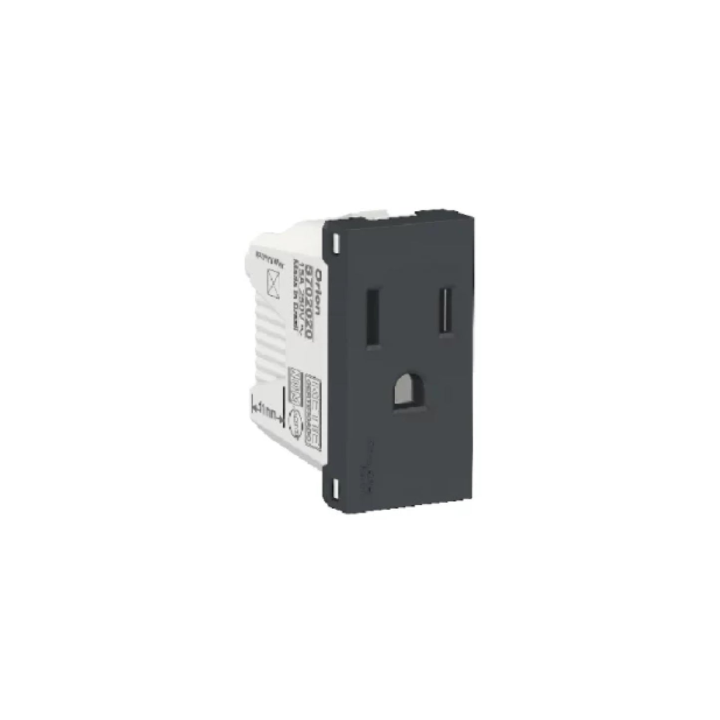Contacto 2P+T 15A color Grafito Orion Schneider Electric S70202094