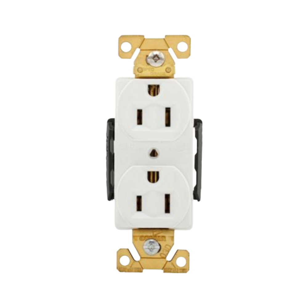Contacto Dúplex Blanco 15A 125V 2P 3W Arrow Hart