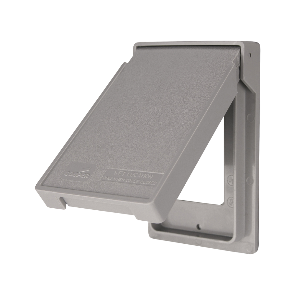Cubierta protectora de plástico de 1 módulo | Vertical | Para intemperie | Eaton
