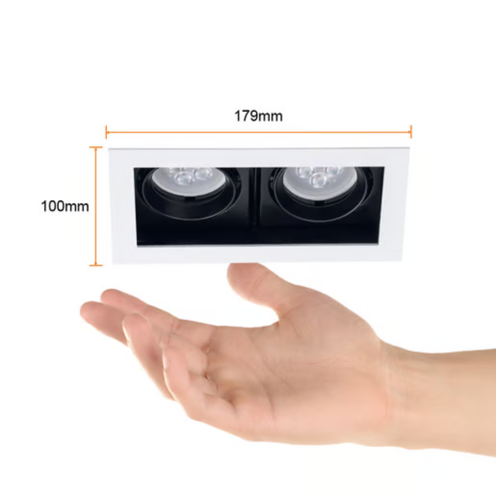 Empotrado (GX5.3/GU10 X2) 14W Blanco Atlas II Tecnolite