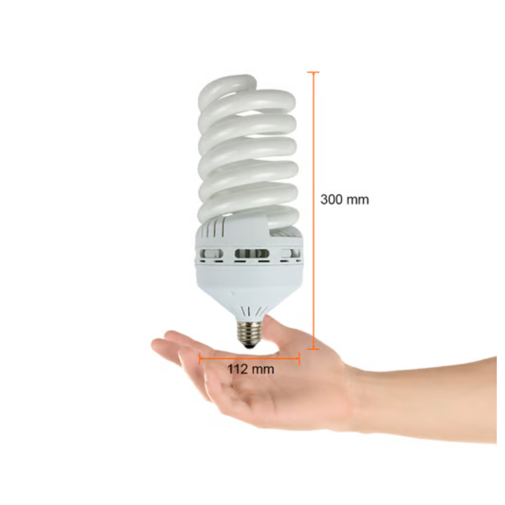 Foco Flourescente Espiral 100W Luz Fría Base E27 Tecnolite