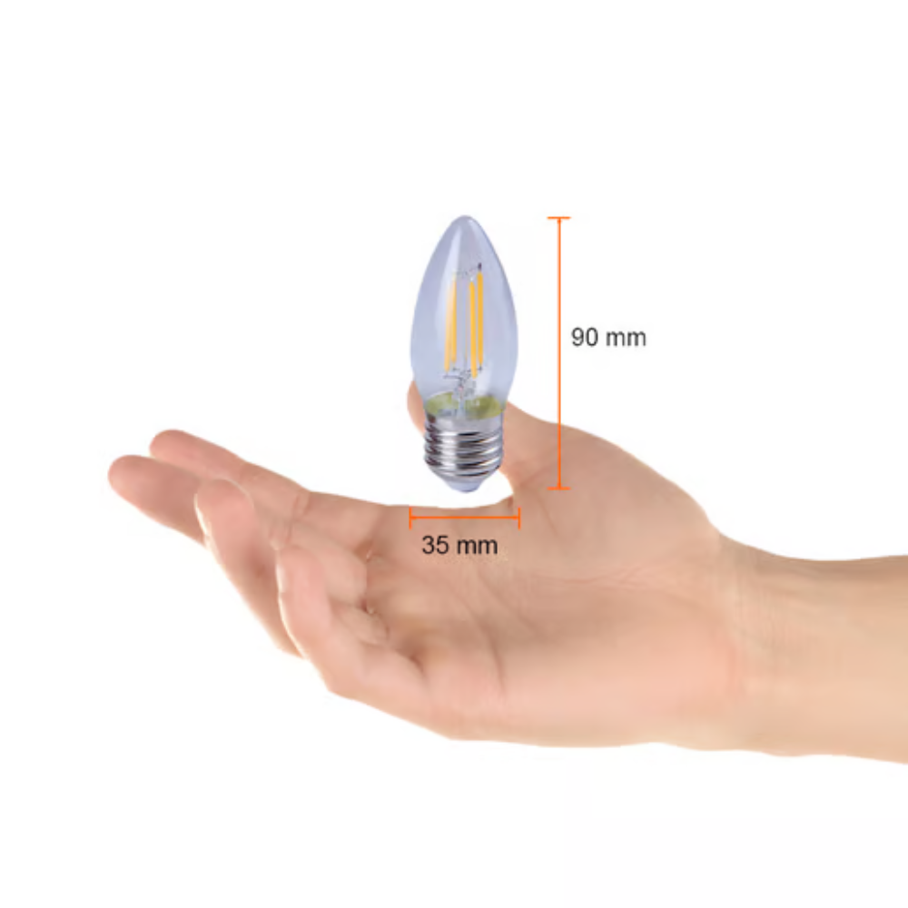 Foco tipo vela E27 Luz Cálida 4.5W Tecnolite