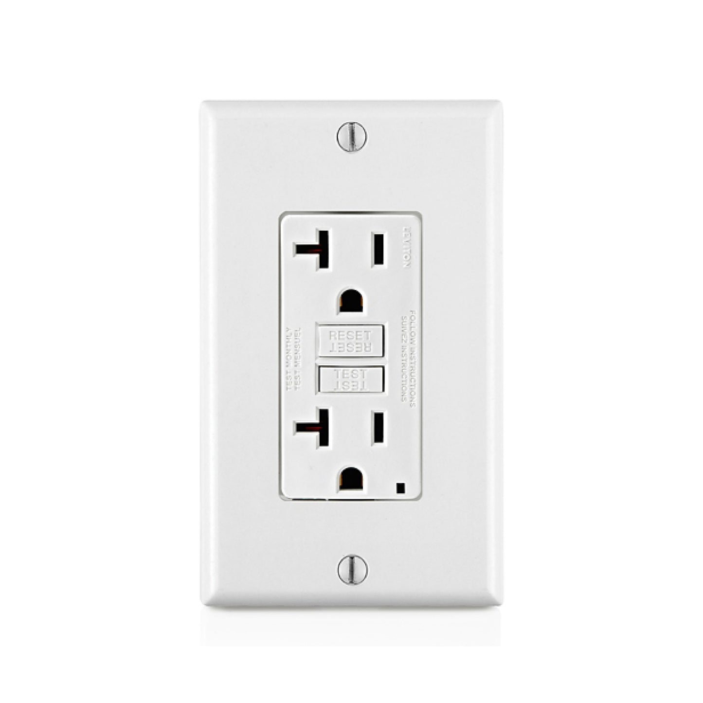 Placa con Contacto Dúplex 20A Blanco Leviton