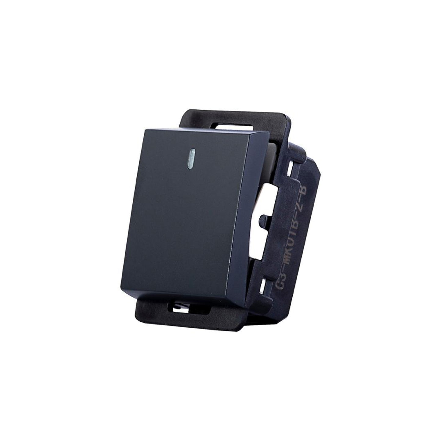 Apagador de 3 vías 1/2 10A 250V Negro Mate Stalo & Kristalo Leviton
