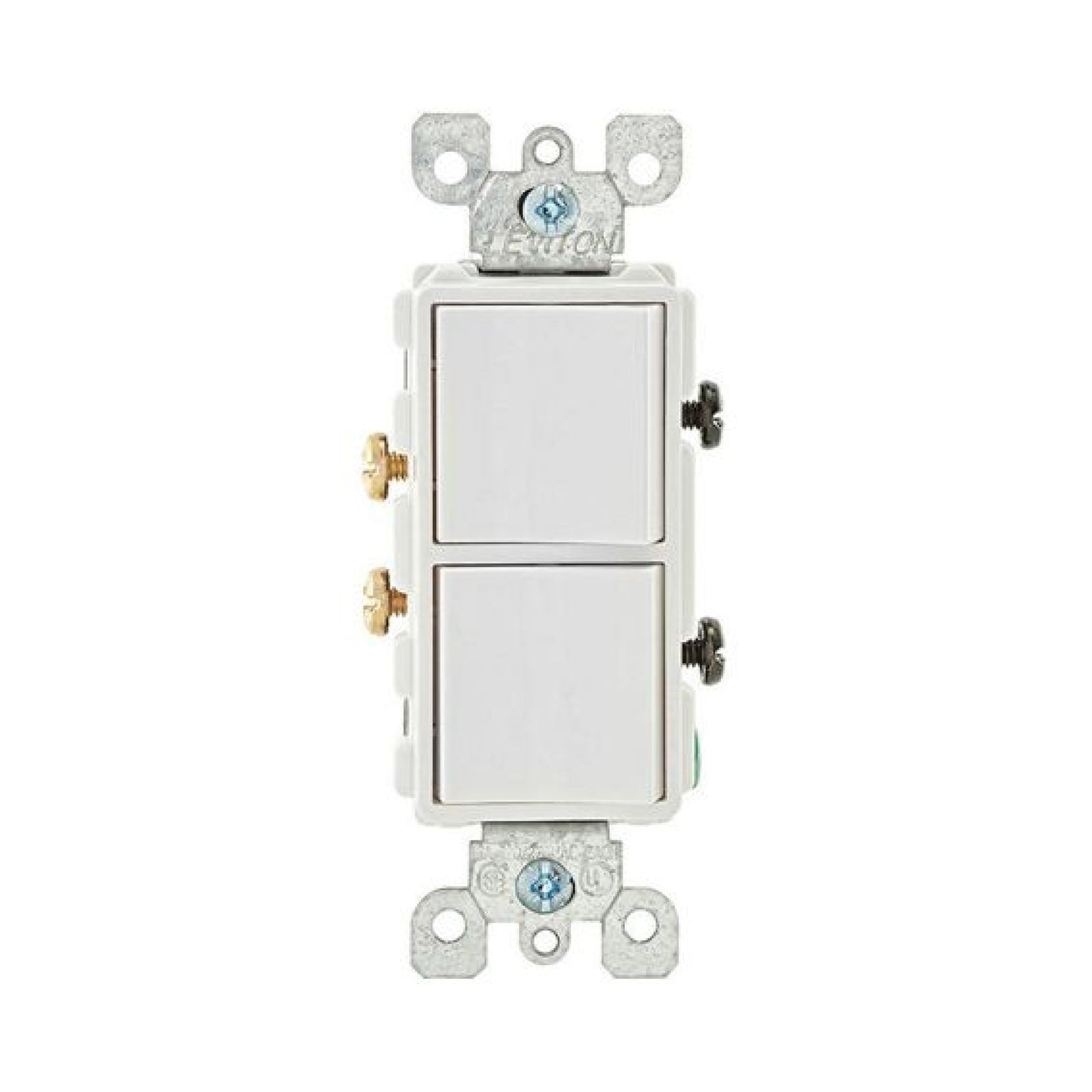 Apagador Doble 15A Blanco Decora Leviton
