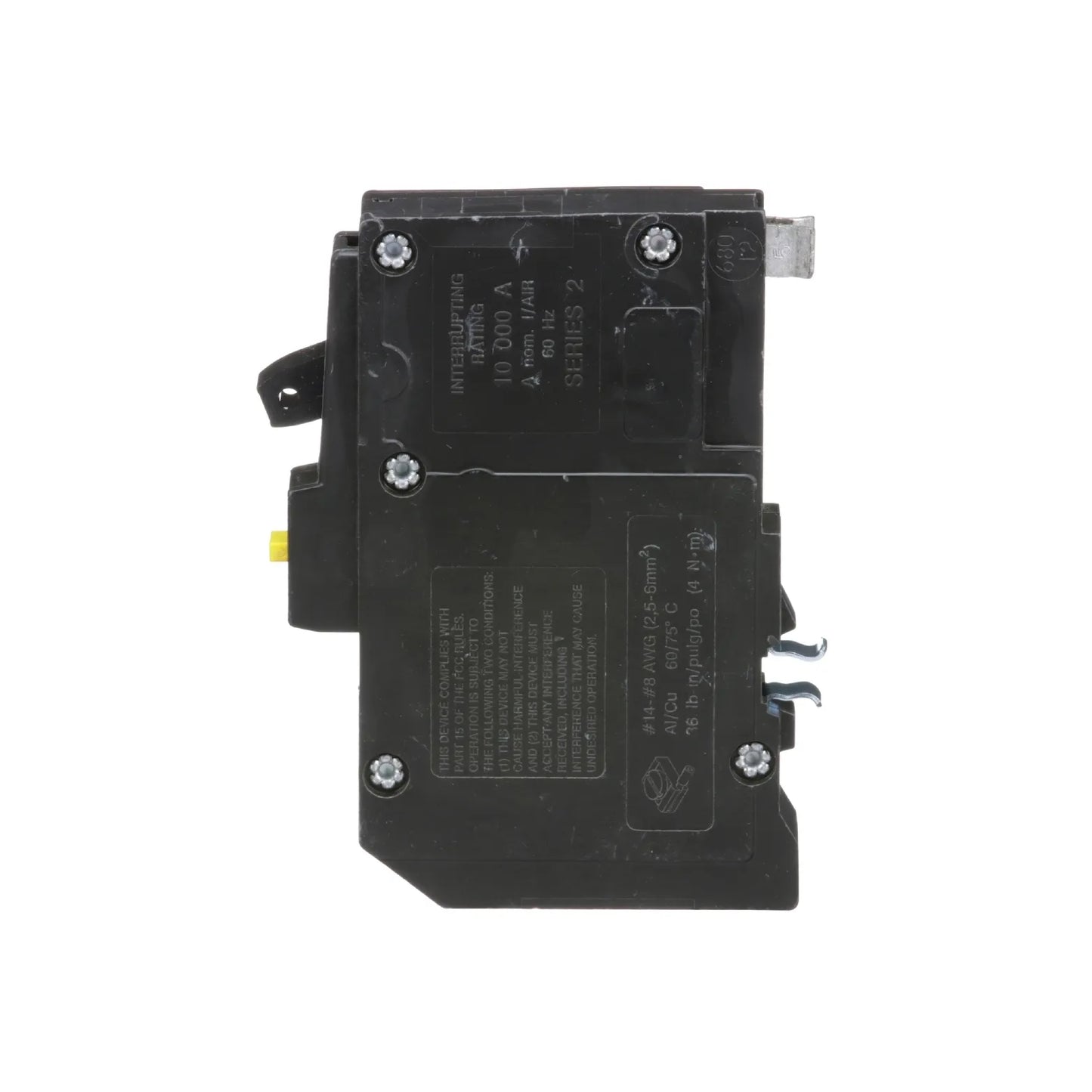 Interruptor Termoagnético 1 Polo 30 A con Protección Falla a Tierra Square D Enchufable Schneider Electric QO130GFI
