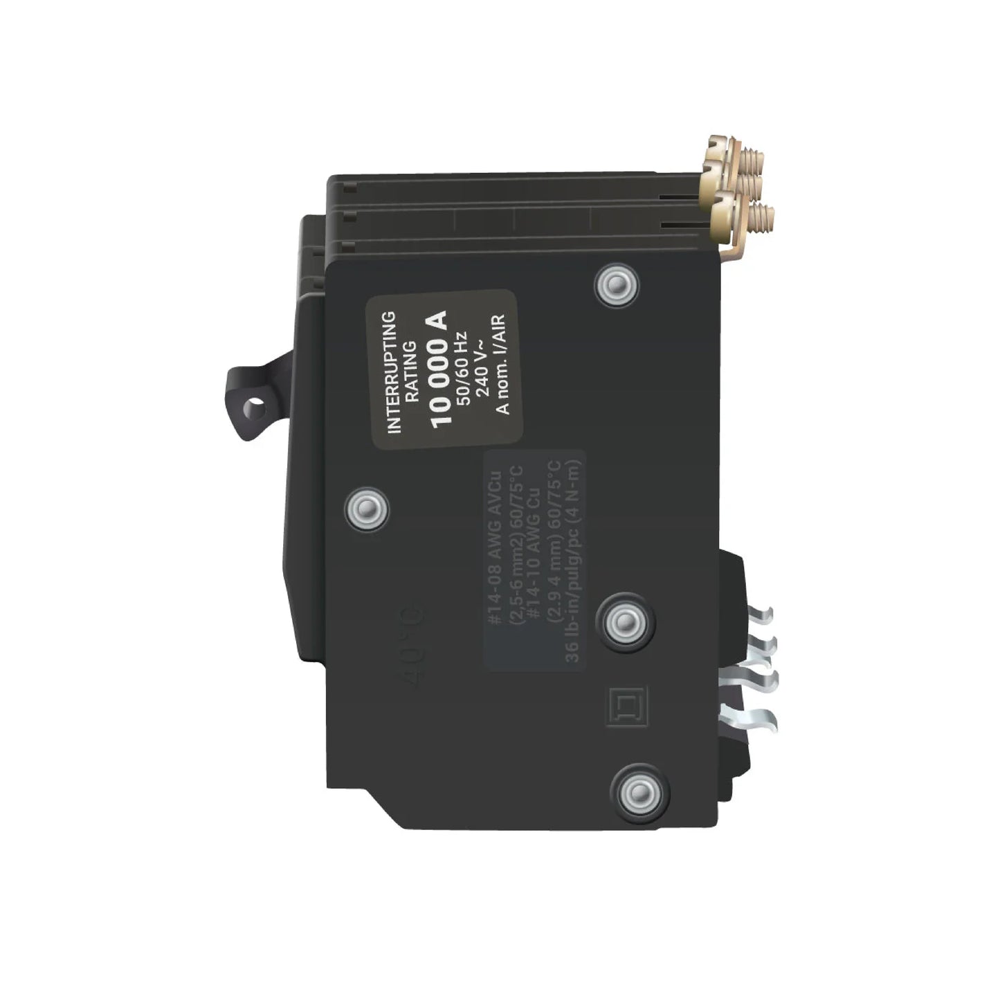 Interruptor Termomagnético 3 Polos 70 A Square D Atornillable Schneider Electric QOB370