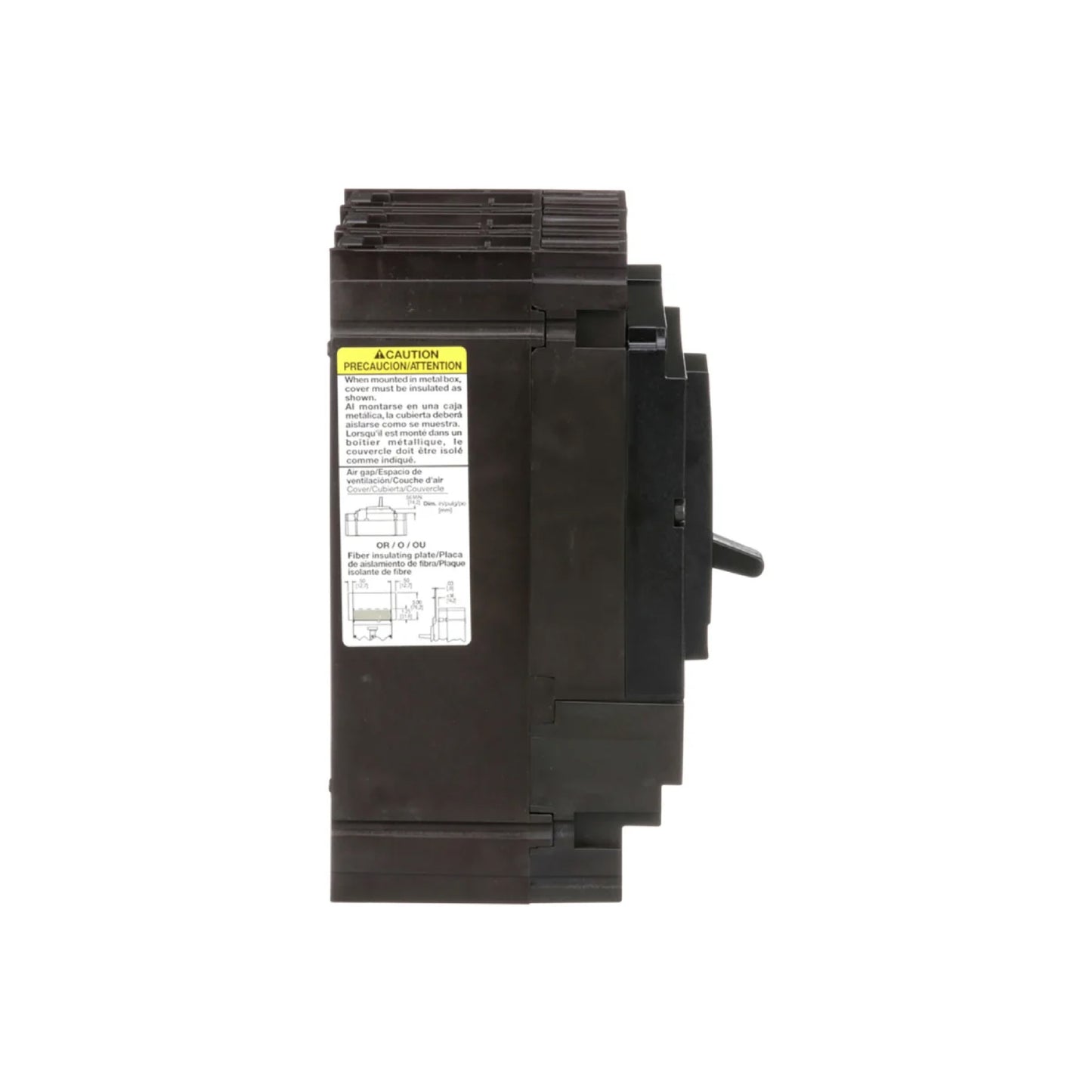Interruptor Termomagnético Power Pact H 3P 80 A con Zapatas Schneider Electric HDL36080