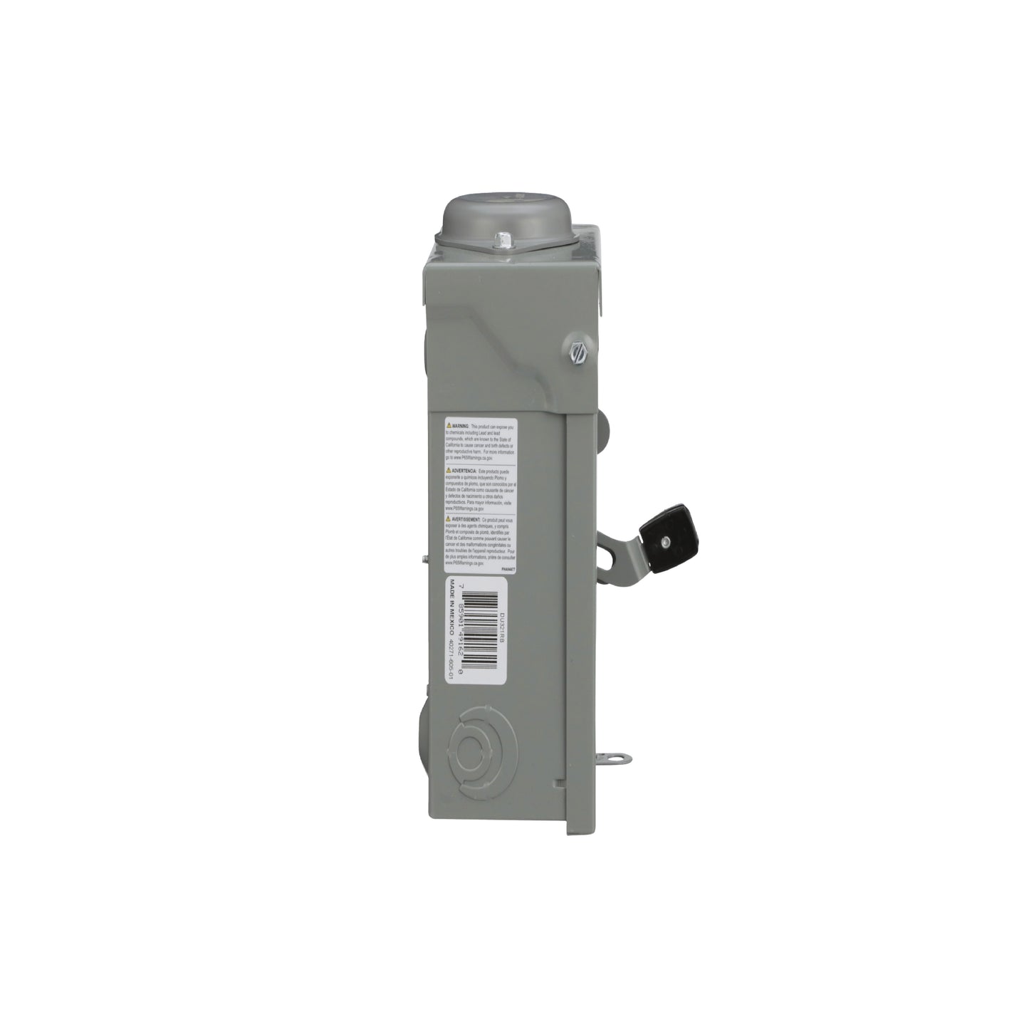 Interruptor de Seguridad sin Porta Fusibles 3 Polos 30 A NEMA 3R Square D Schneider Electric DU321RB