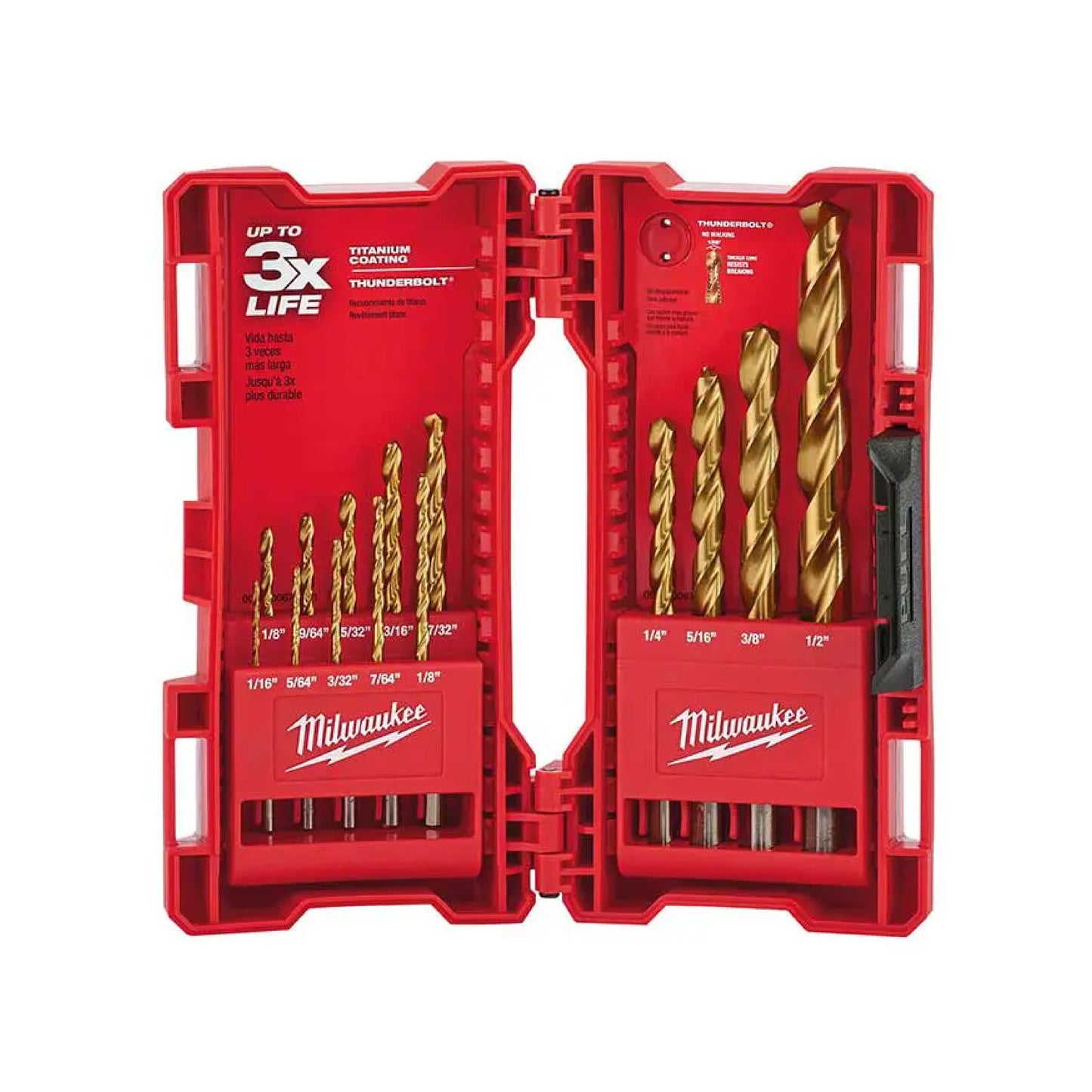 Juego Brocas de Titanio THUNDERBOLT™ (14 pzs.) Milwaukee