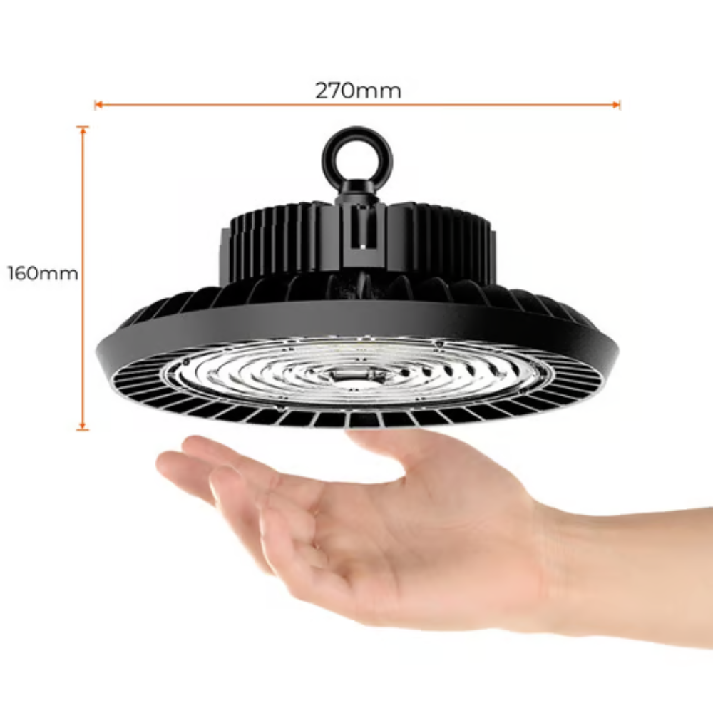 Lámpara colgante LED Luz Fría 150W Negro Tecnolite
