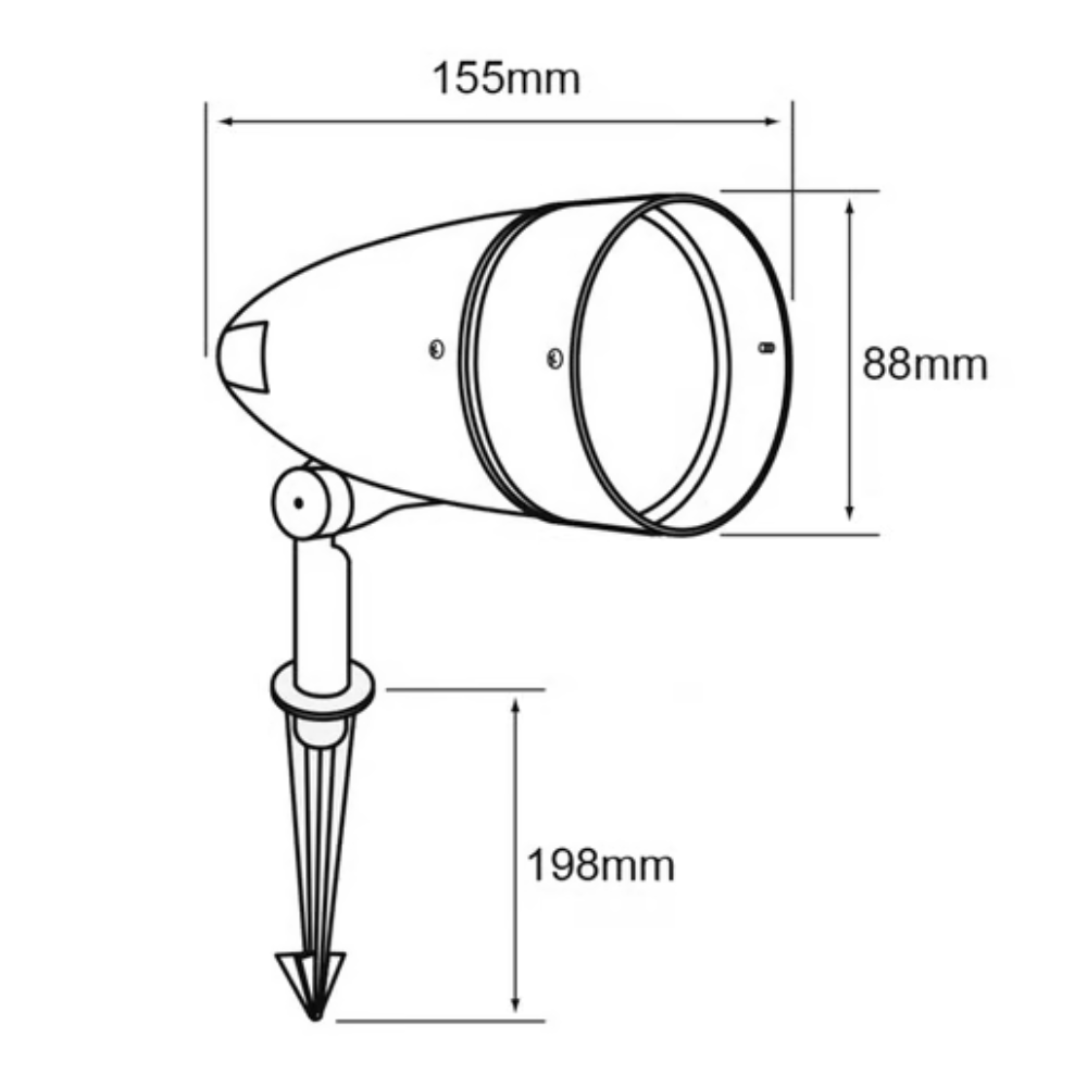 Lámpara de Jardin Base E27 50W Café Baco Tecnolite
