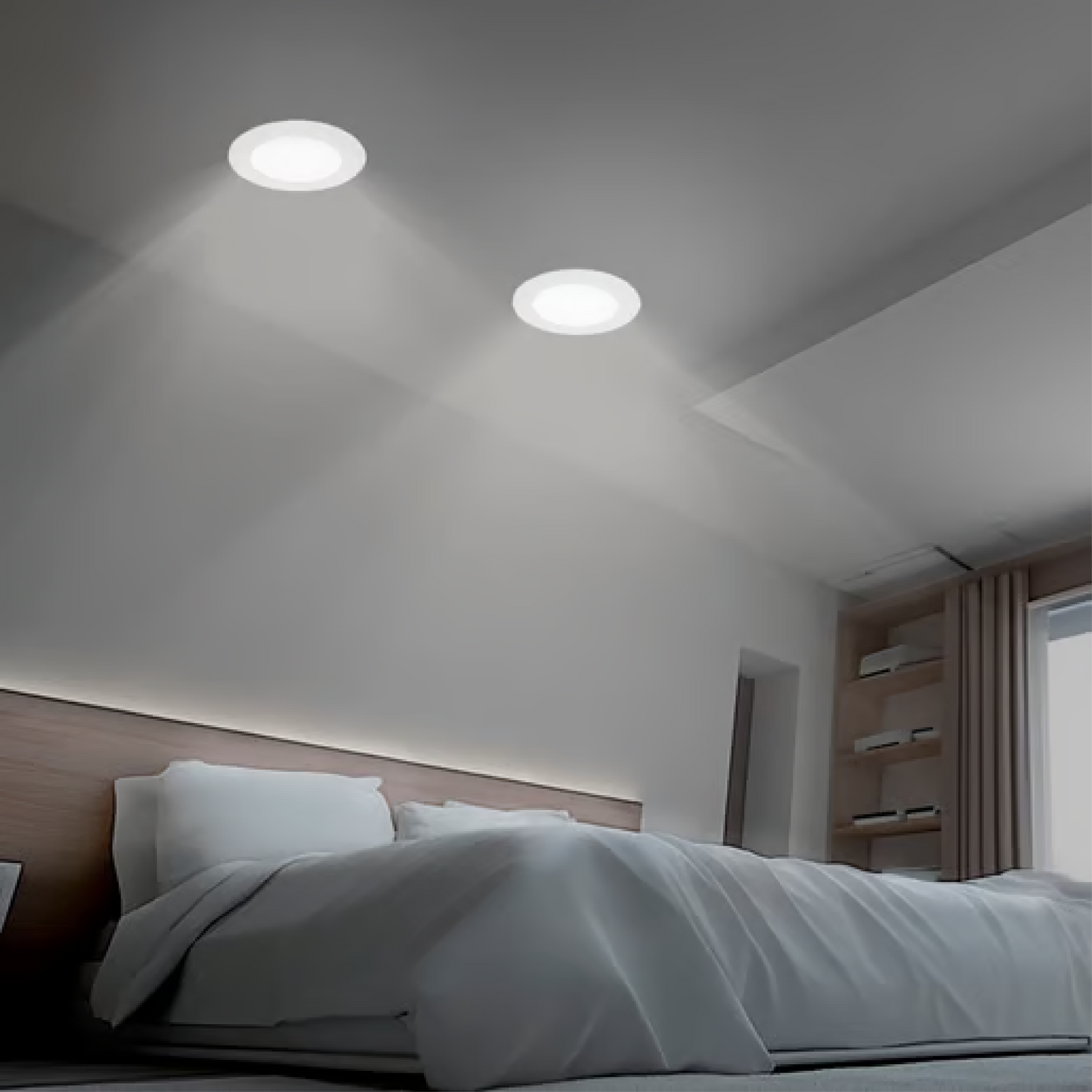 Lámpara de Techo LED Downlight Empotrable 9W Luz Neutra Blanco Tecnolite