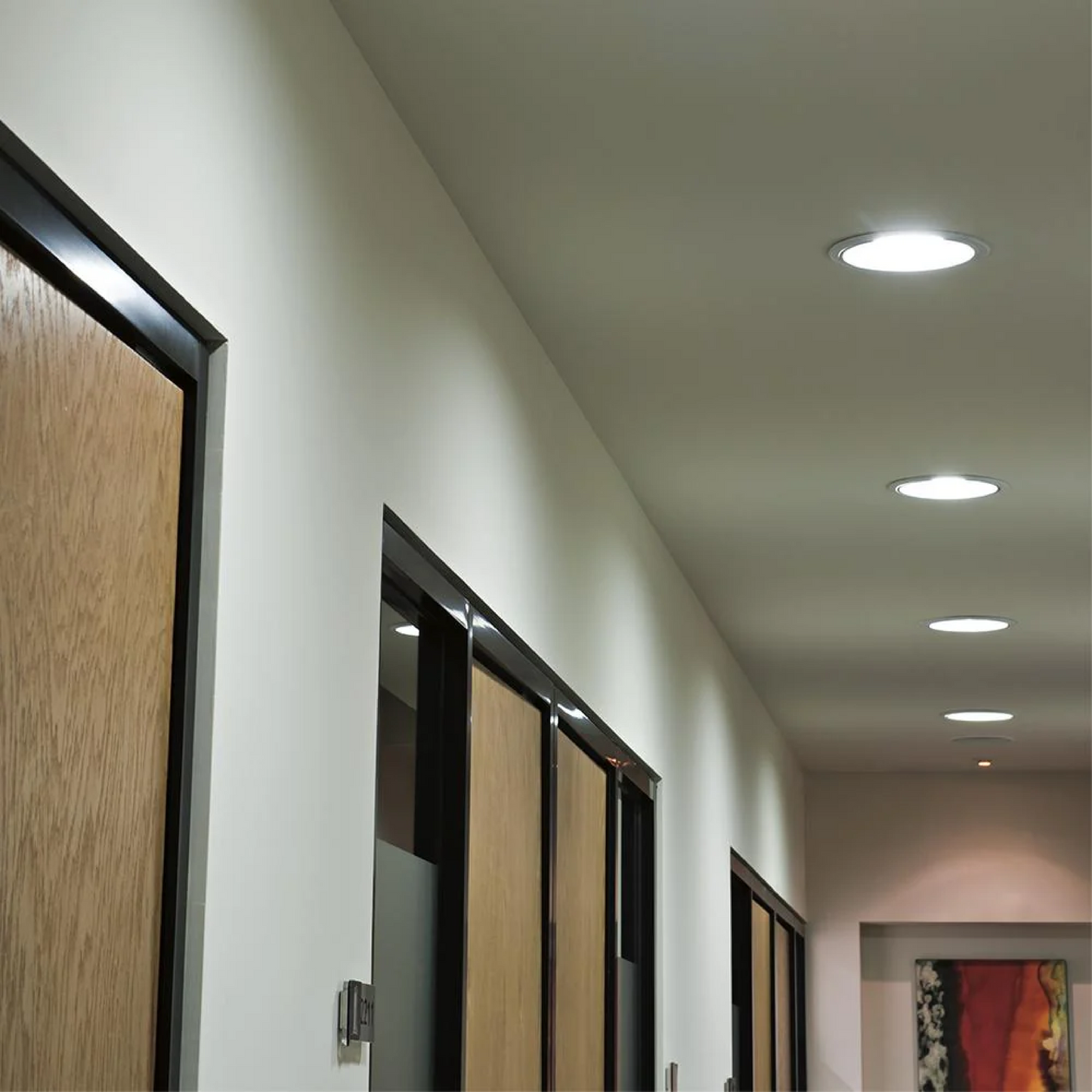 Lámpara de Techo LED Empotrable 9W Luz Fría Satinado Tecnolite