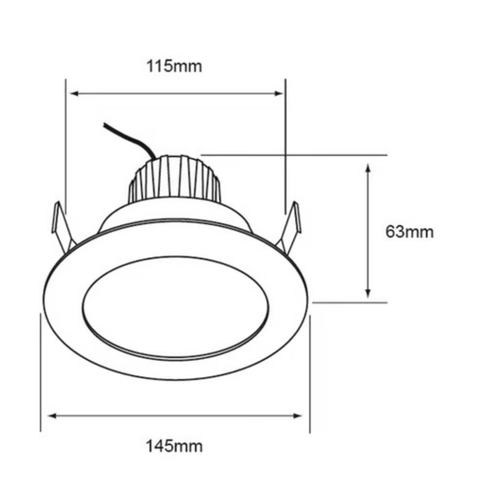 Lámpara de Techo LED Empotrable para Interior Luz Neutra 11W Tecnolite