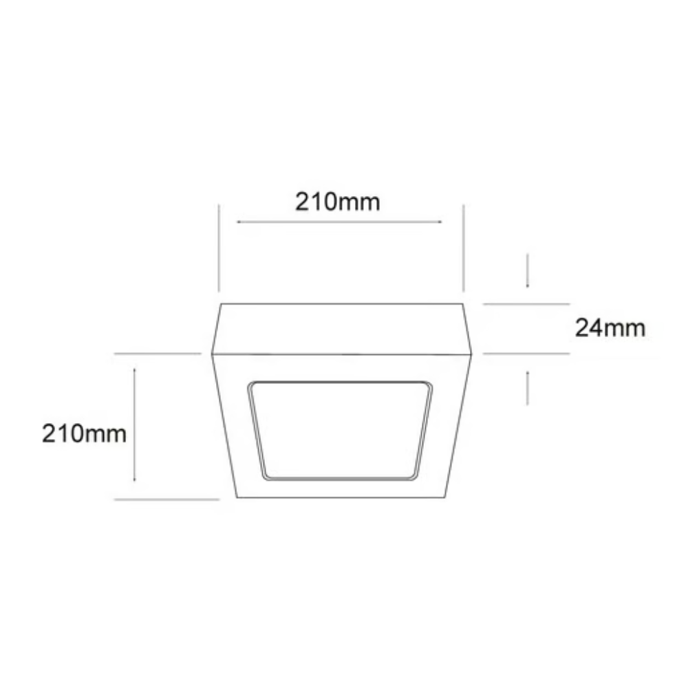 Lámpara de Techo LED Tipo Plafón para Interior Luz Fría 18W Blanco Tecnolite