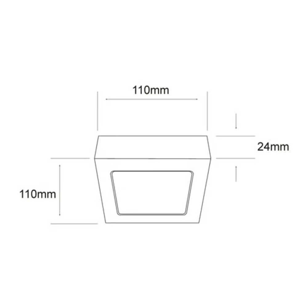 Lámpara de Techo LED Tipo Plafón para Interior Luz Fría 6W Tecnolite