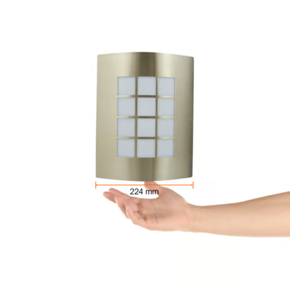 Lámpara de exterior E27 8.5W Satinado Turin 15W Tecnolite
