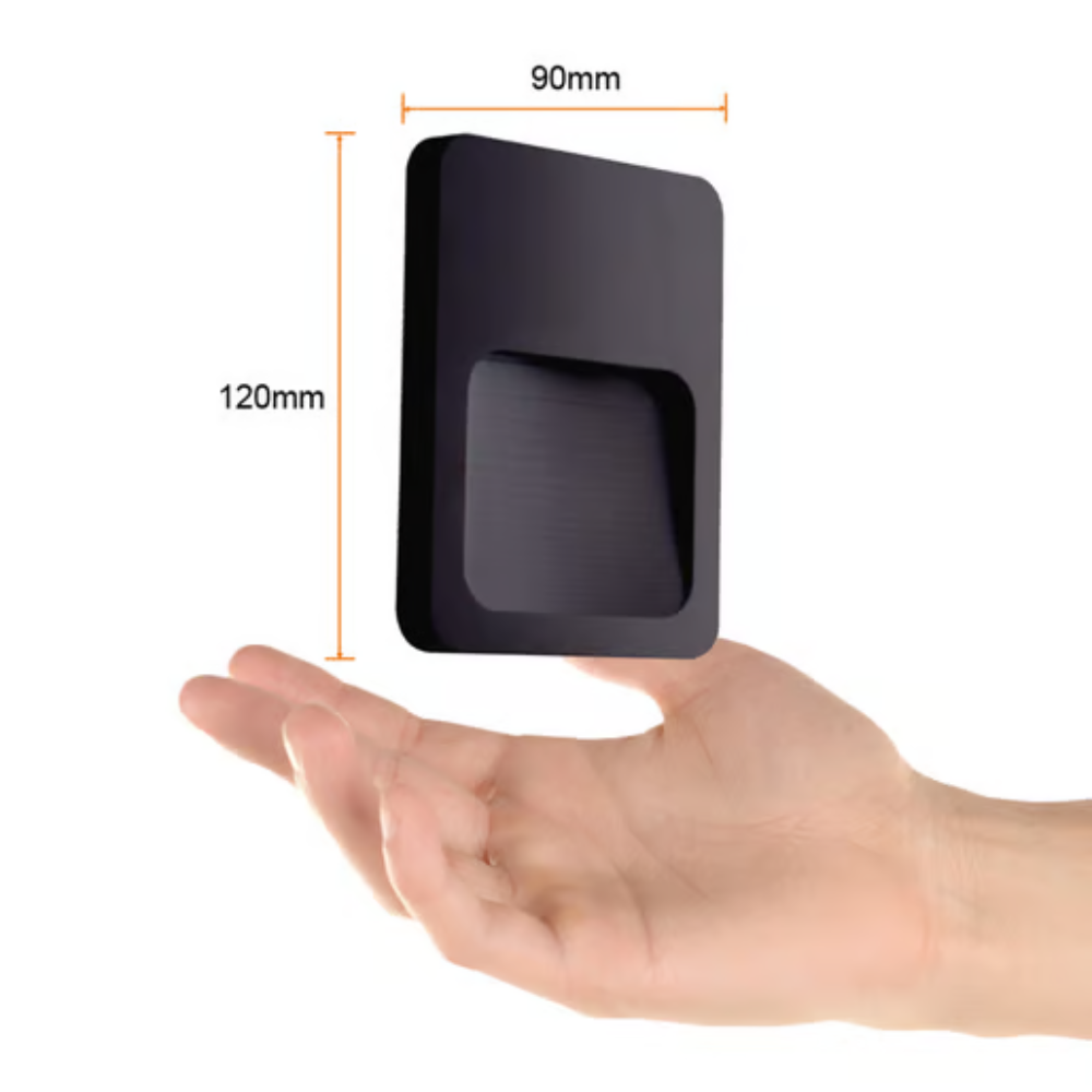 Lámpara de pared LED Luz Cálida 1.5W Negro Tecnolite
