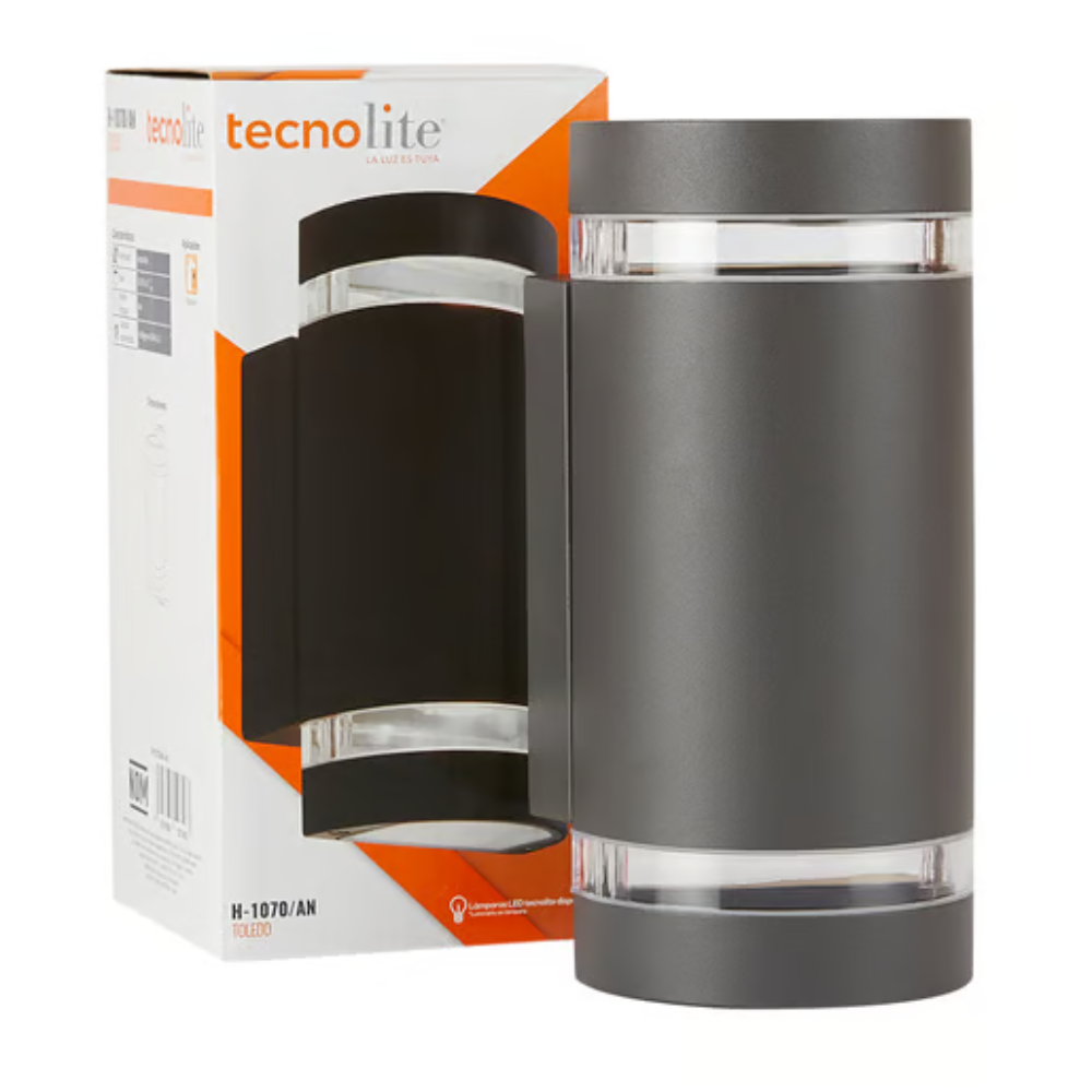 Lámpara de pared tipo arbotante GU10x2 Aluminio 100W Tecnolite