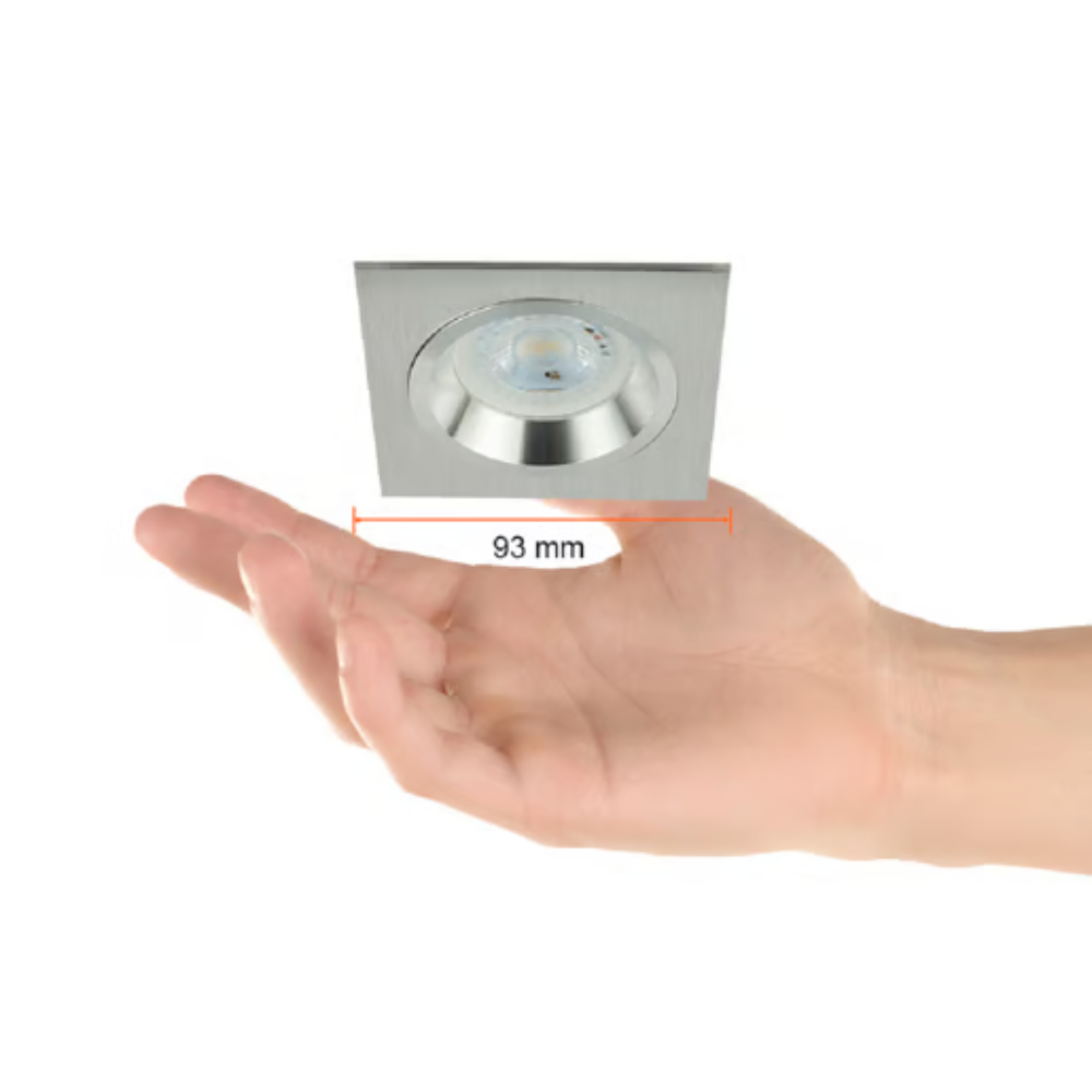 Lámpara de techo LED Empotrable para interior Luz Cálida 6W Aluminio Tecnolite