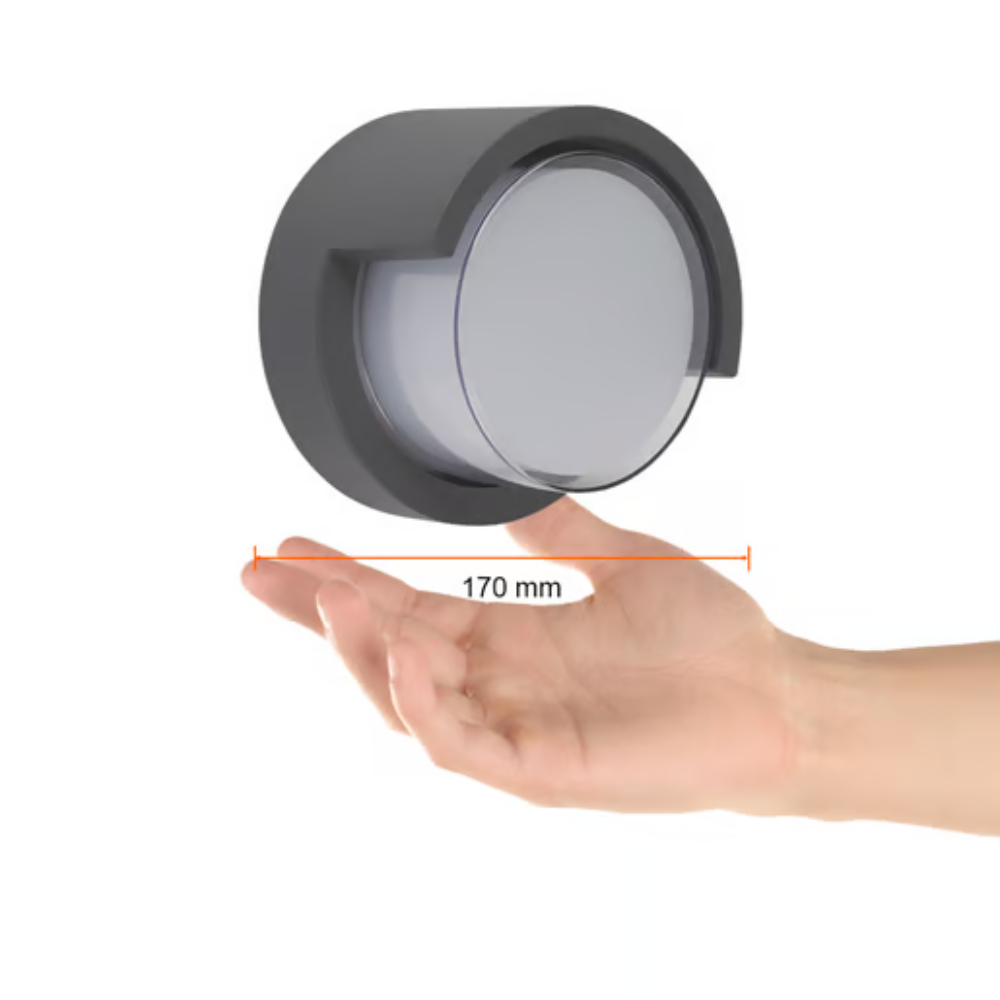 Lámpara pared exterior LED 15W Luz Fría 900lm sobreponer Gris Copeina I Tecnolite