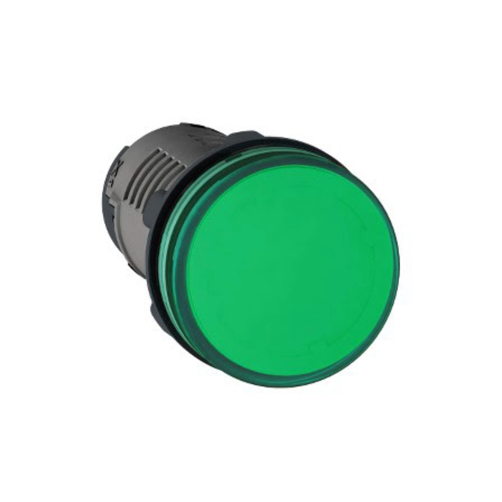 Luz Piloto Monolítica Verde LED 22 mm Schneider Electric XA2EVF3LC