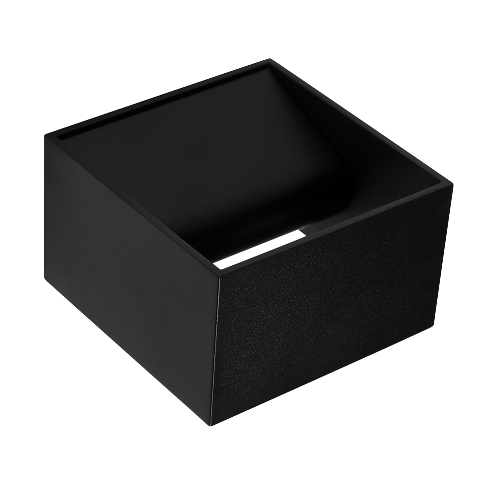 Lámpara de Pared SMD LED Sobreponer 4.5W Luz Cálida Negro Illux