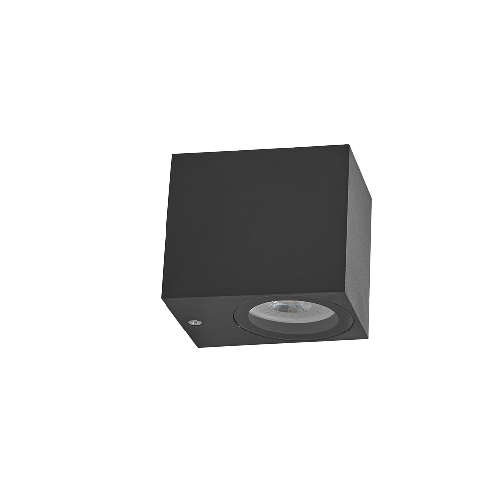 Lámpara de Sobreponer en Pared Exterior GU10 Negro Illux